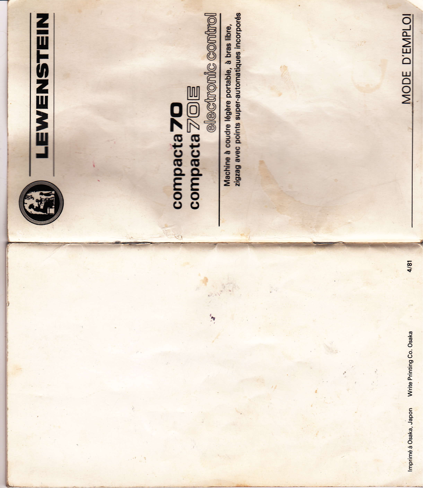 LEWENSTEIN COMPACTA 70, COMPACTA 70E User Manual - ManualMachine.com