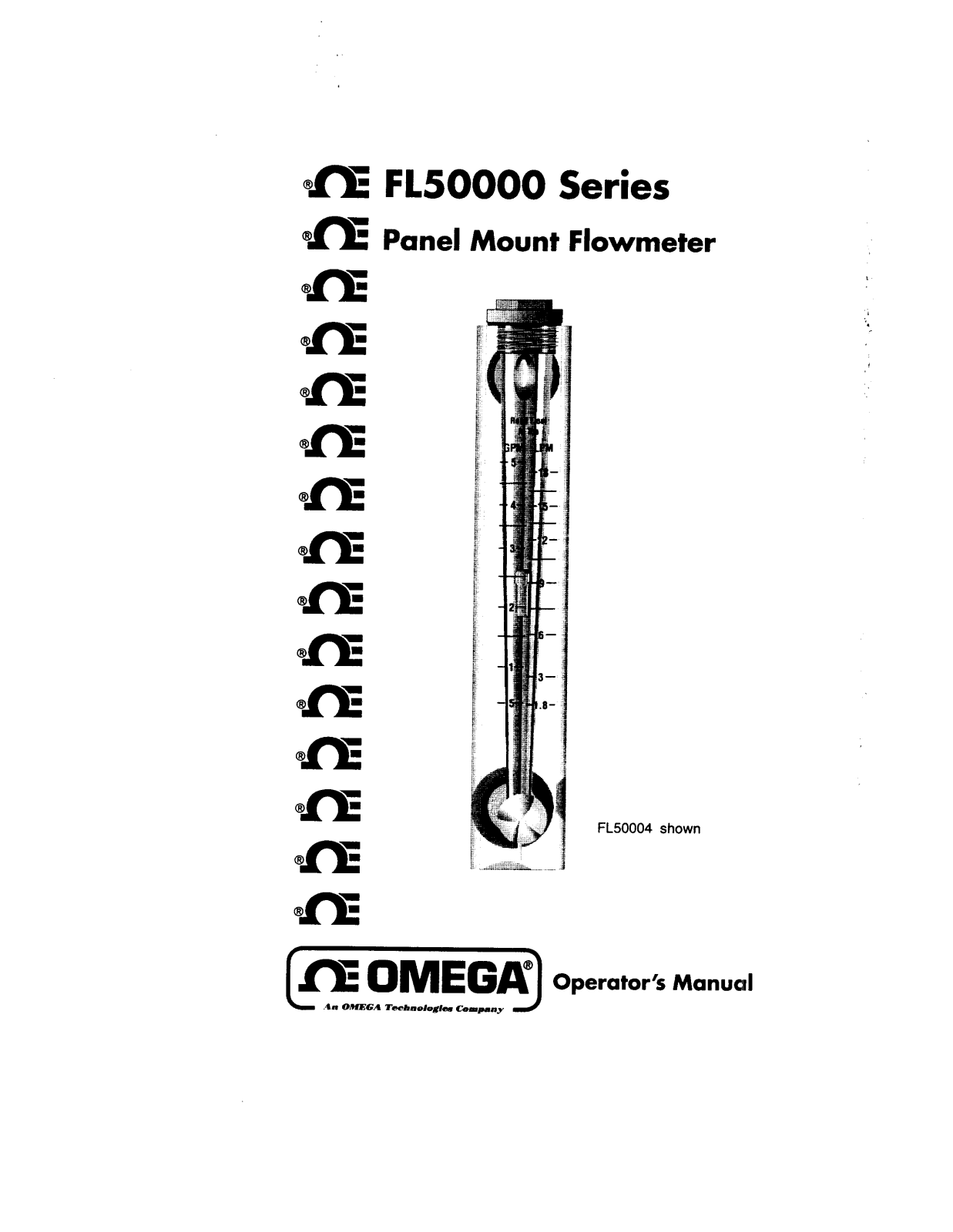 Omega Products FL50001 Installation  Manual