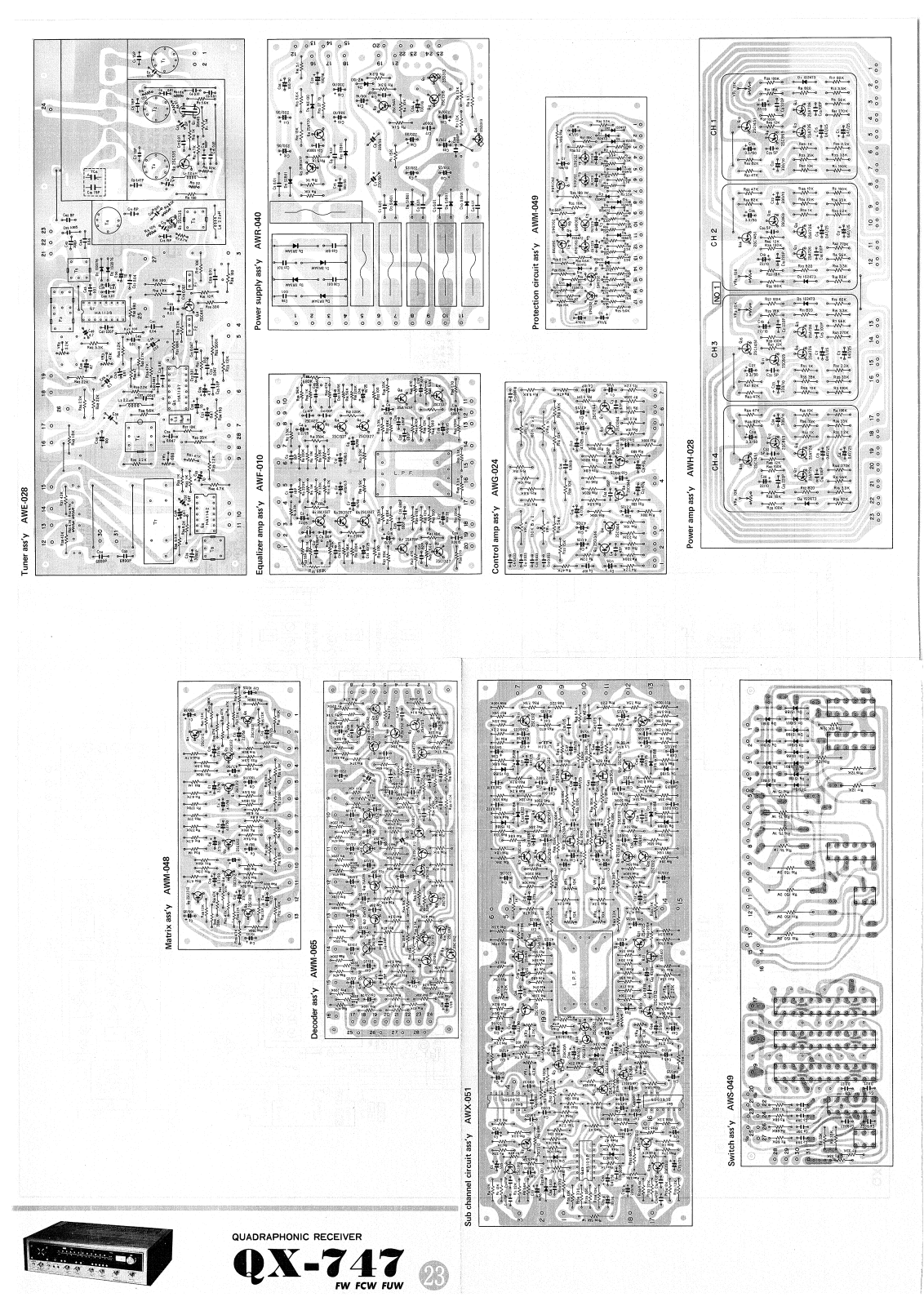 Pioneer QX-747 Service Manual