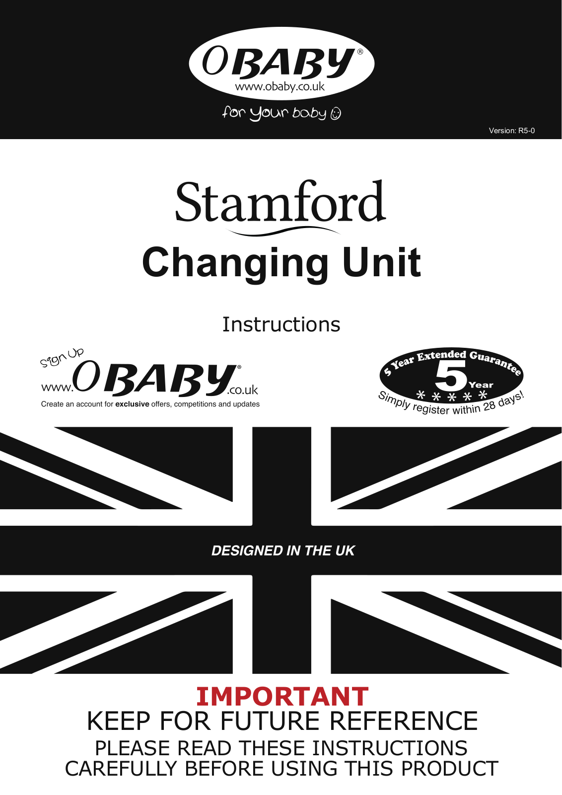 OBaby Stamford Instructions Manual