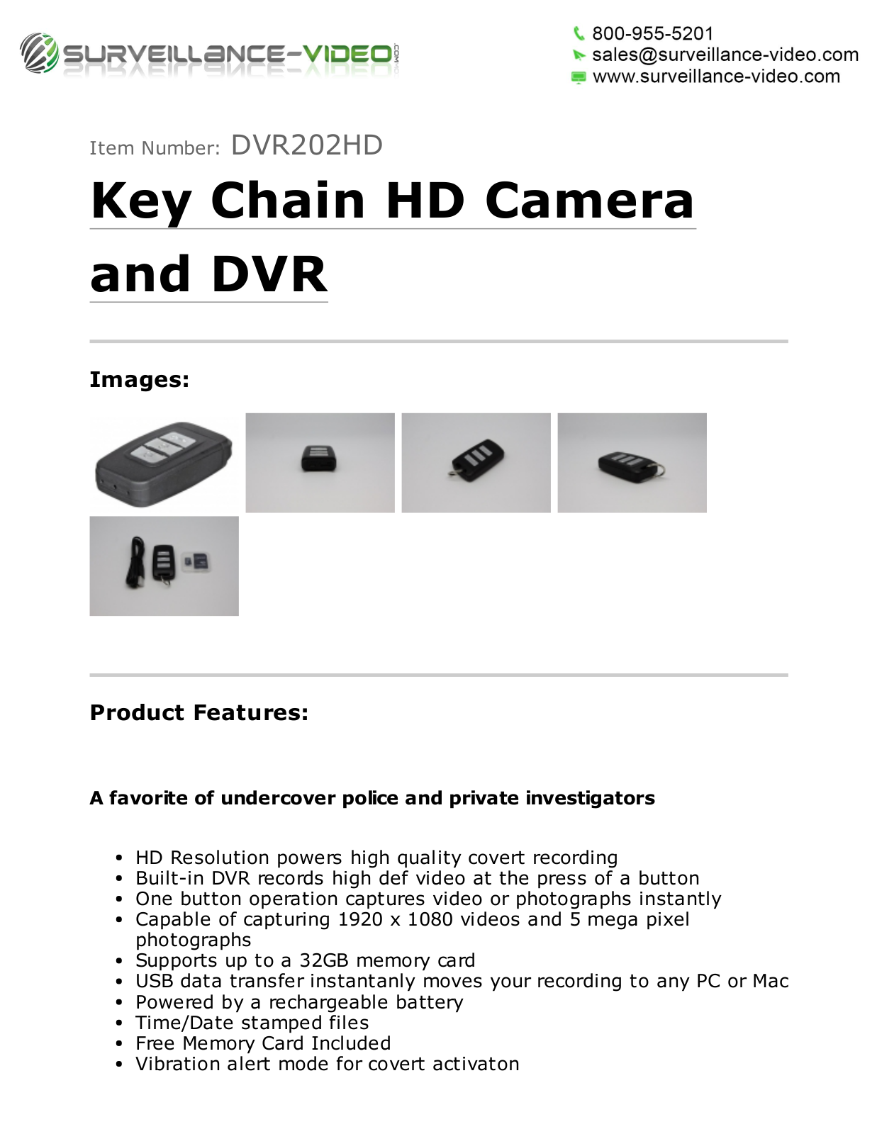 KJB DVR202HDA Specsheet - ManualMachine.com