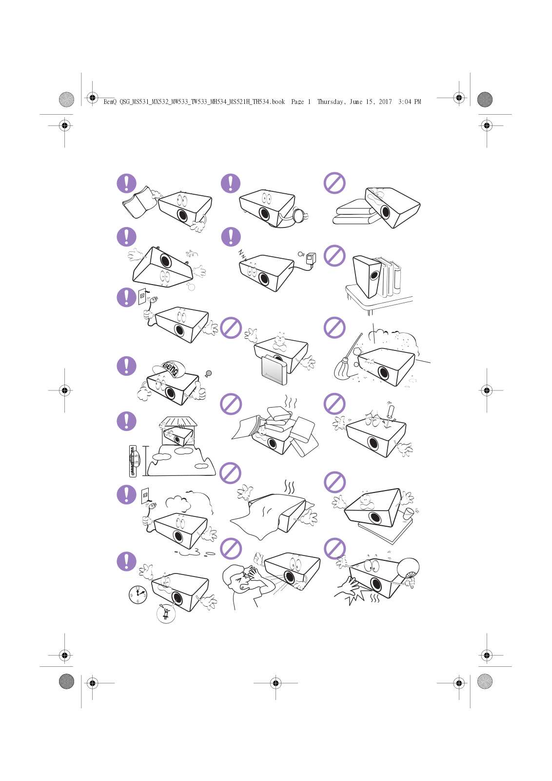 Benq MS531, MX532, MW533, MH534, MS521H User Manual