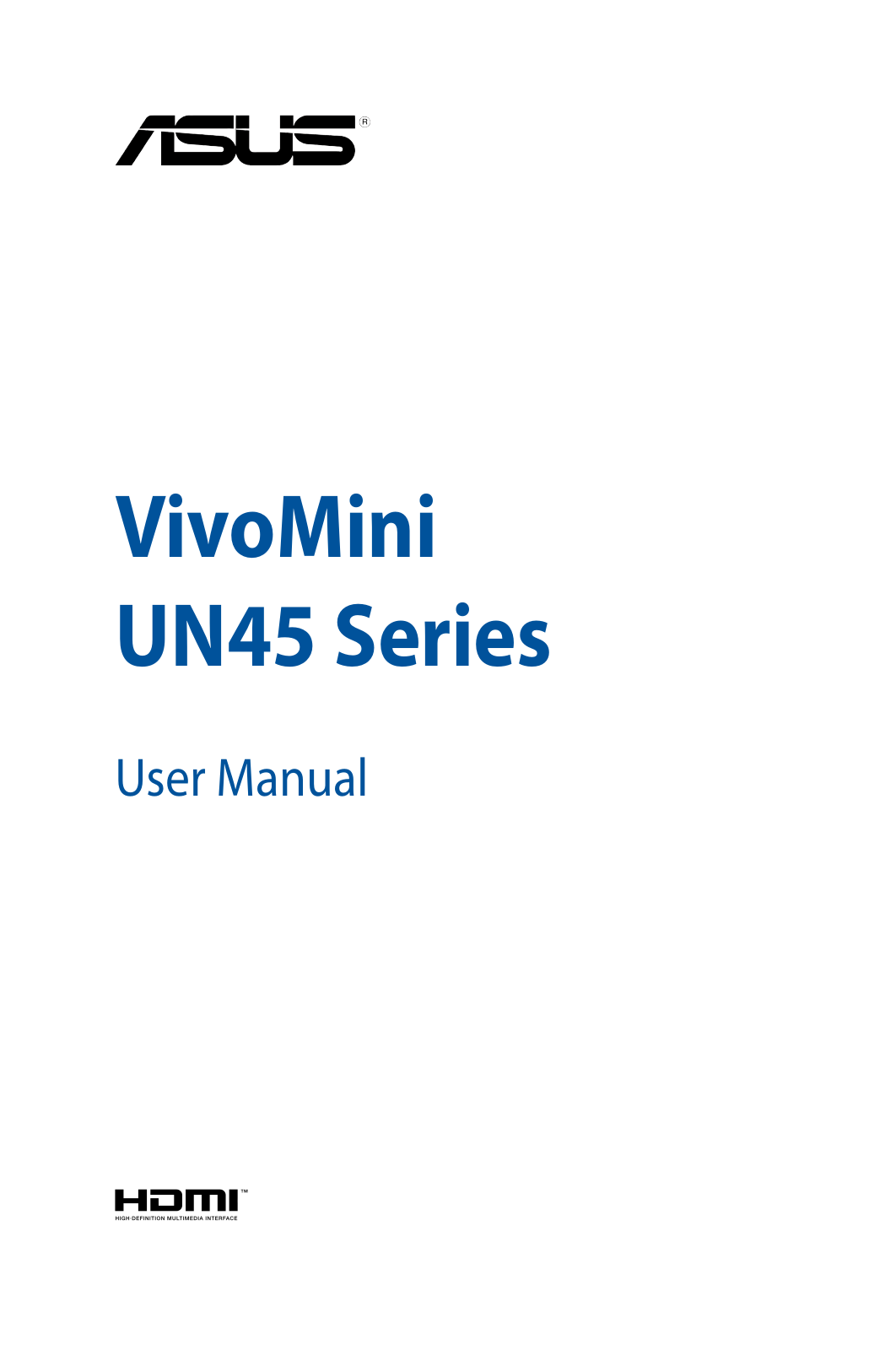Asus UN45, UN45H User Manual