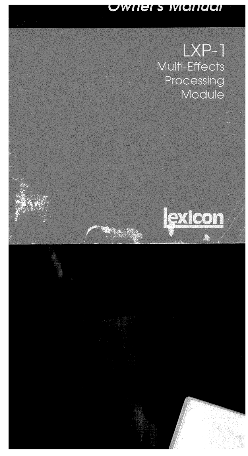 Lexicon LXP-1 Owner's Manual