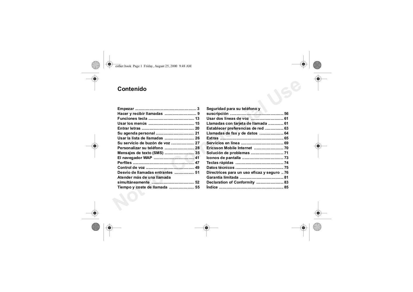 Sony ericsson T20S User Manual