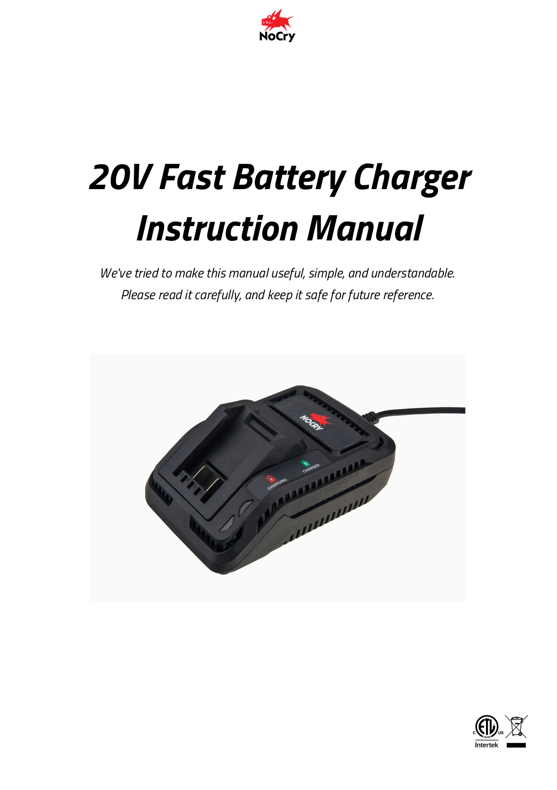 Nocry NBC-20V User Manual - ManualMachine.com