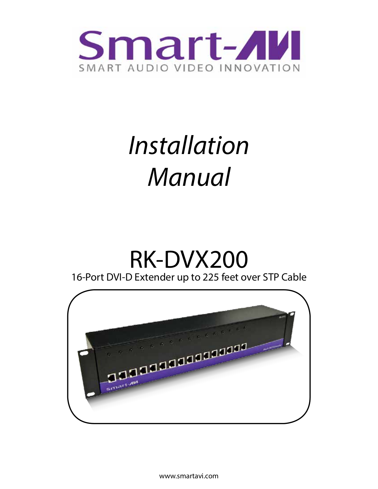 Smart Avi RK-DVX200 User Manual