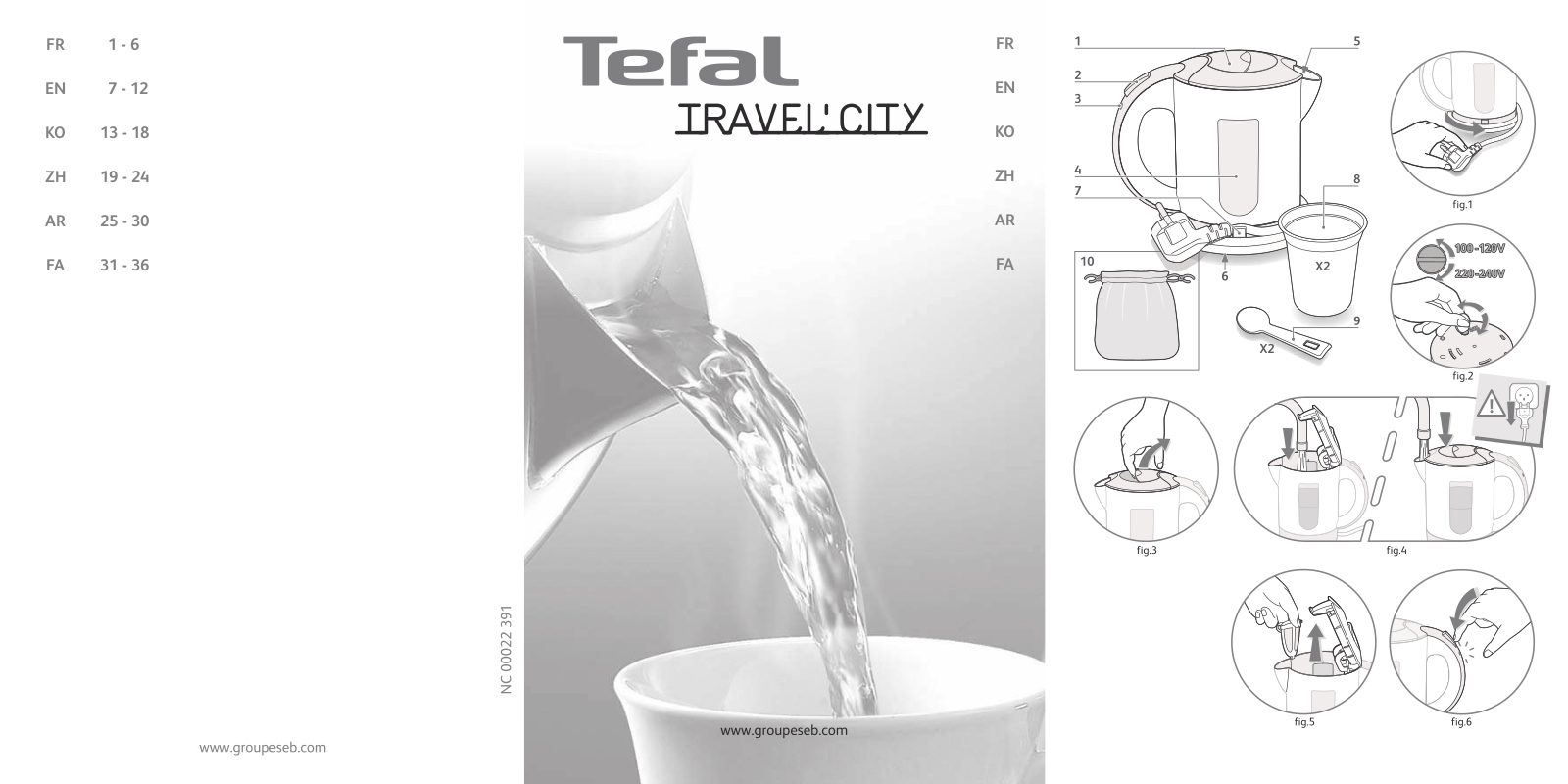 TEFAL Travel-o-City User Manual