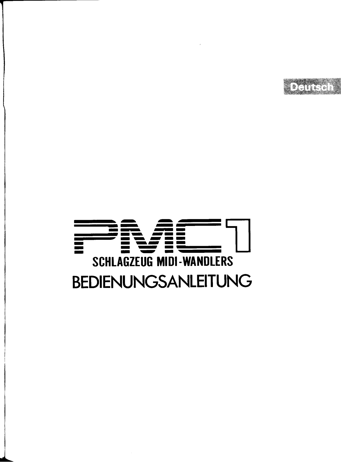 Yamaha PMC1 User Manual