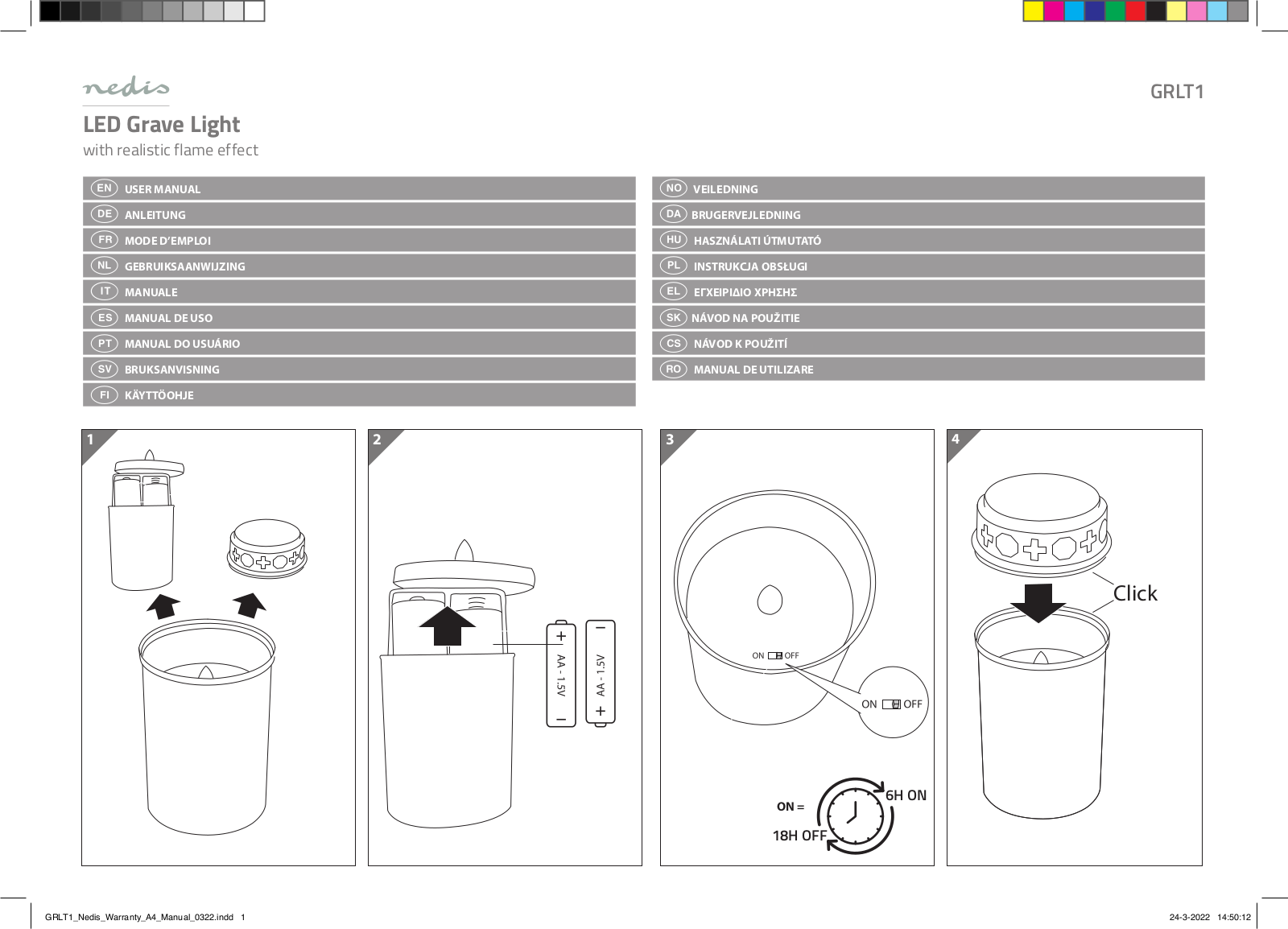 Nedis GRLT1 User guide - ManualMachine.com