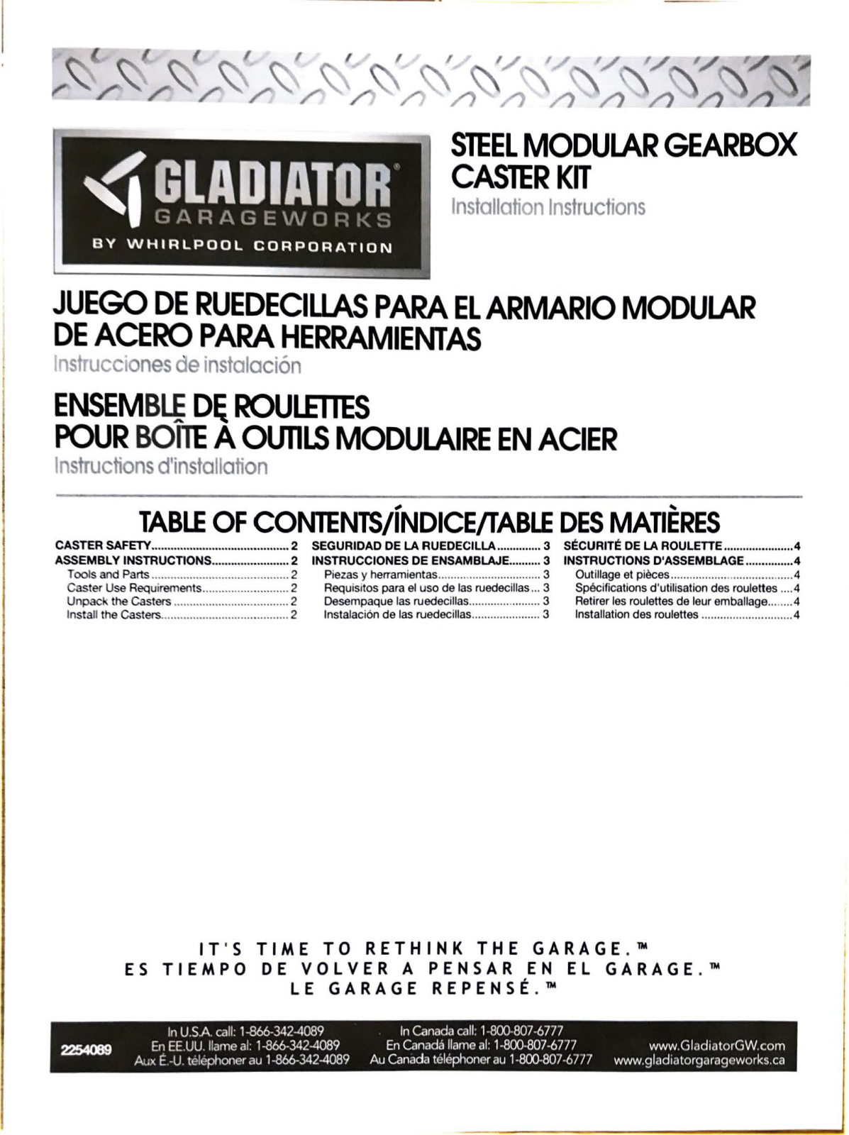 Gladiator GACK04KDSX Installation Guide - ManualMachine.com