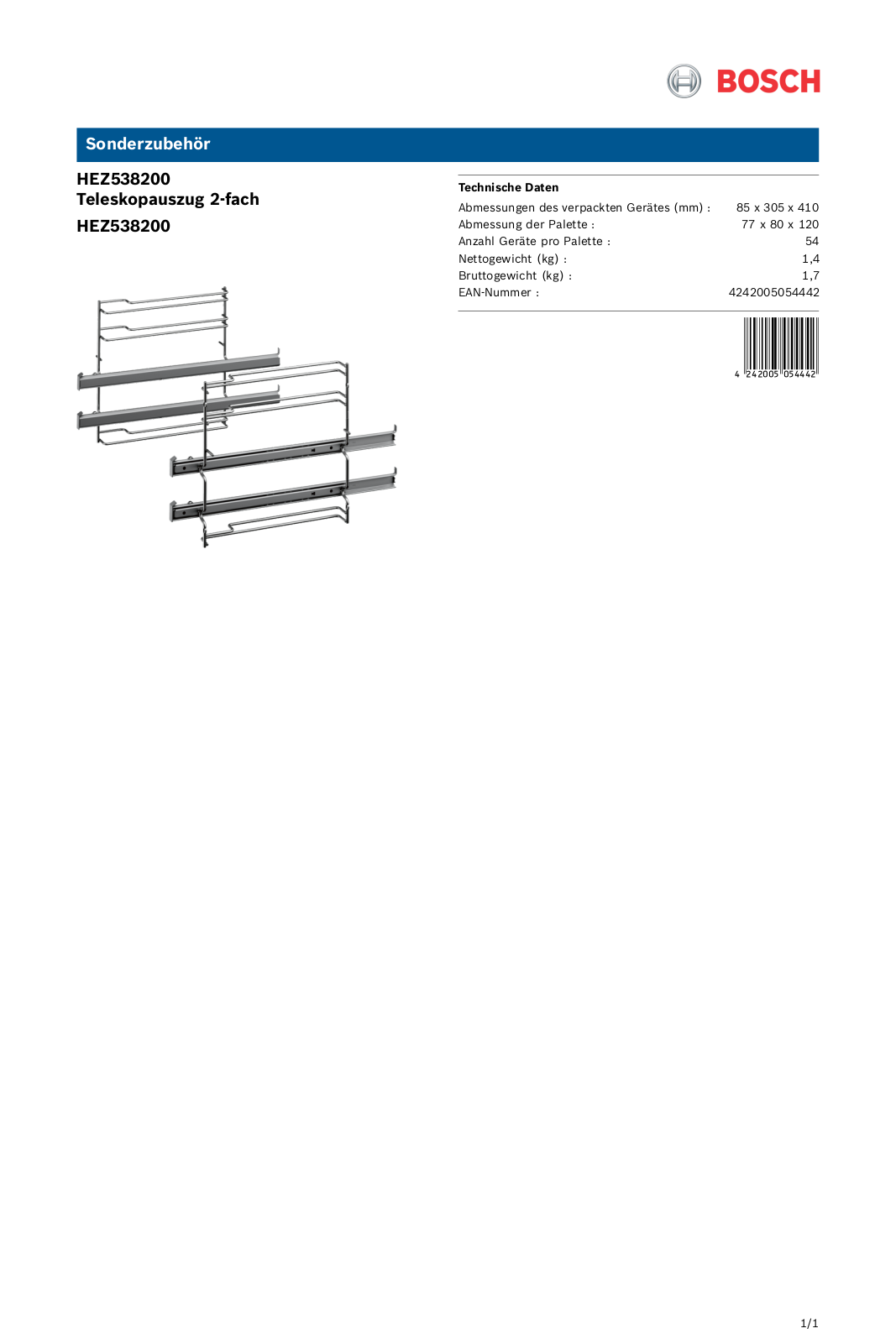 Bosch HEZ538200 User Manual