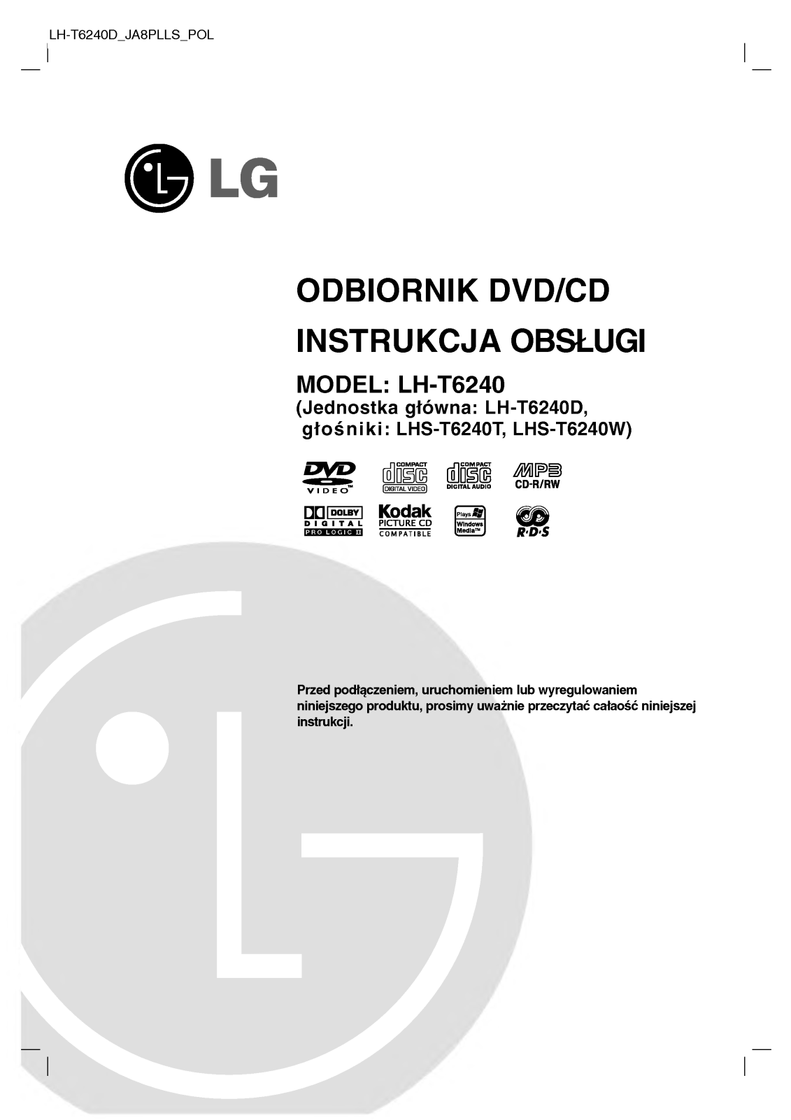 Lg LH-T6240 User Manual