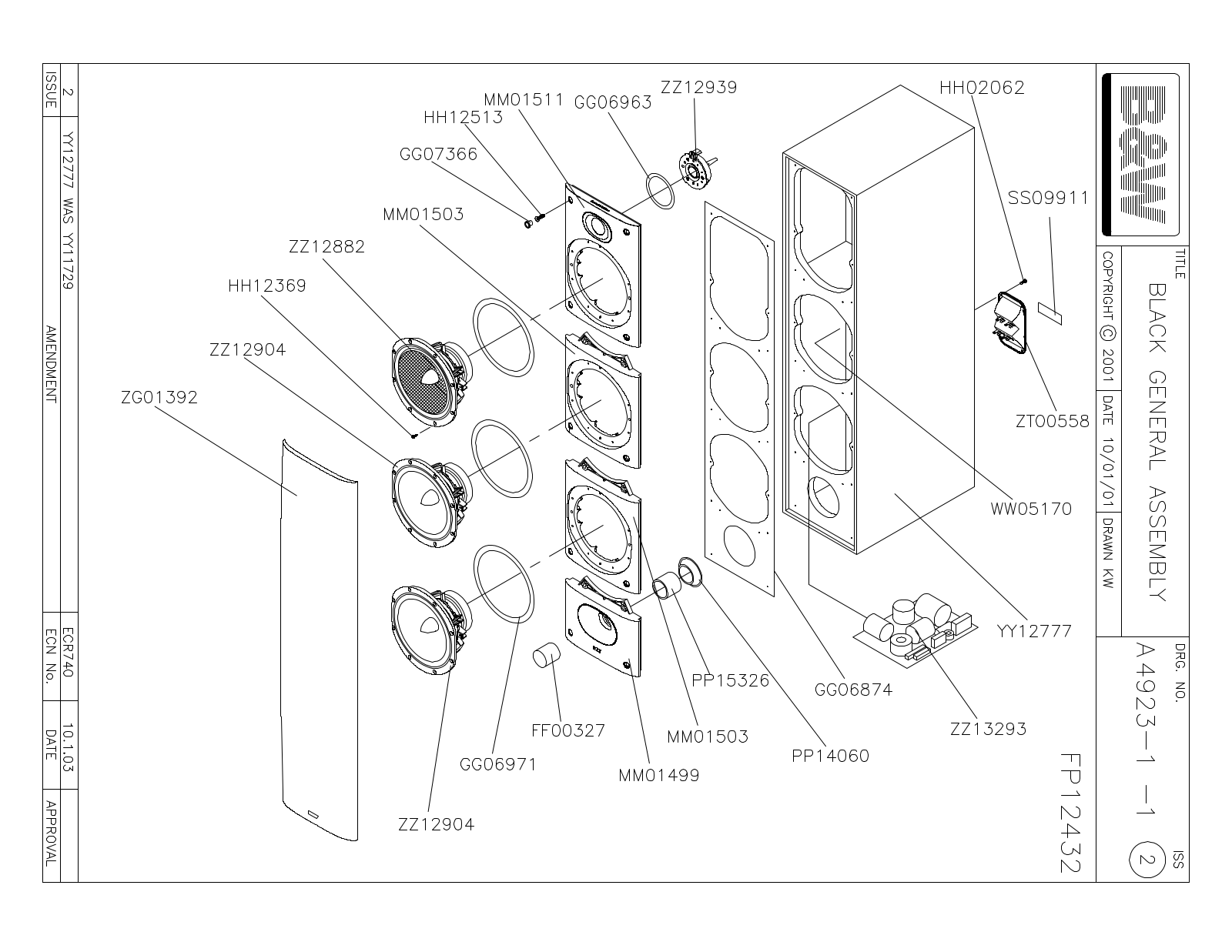 Bowers and Wilkins DM-604 Mk3, DM-604-S-3 Service manual