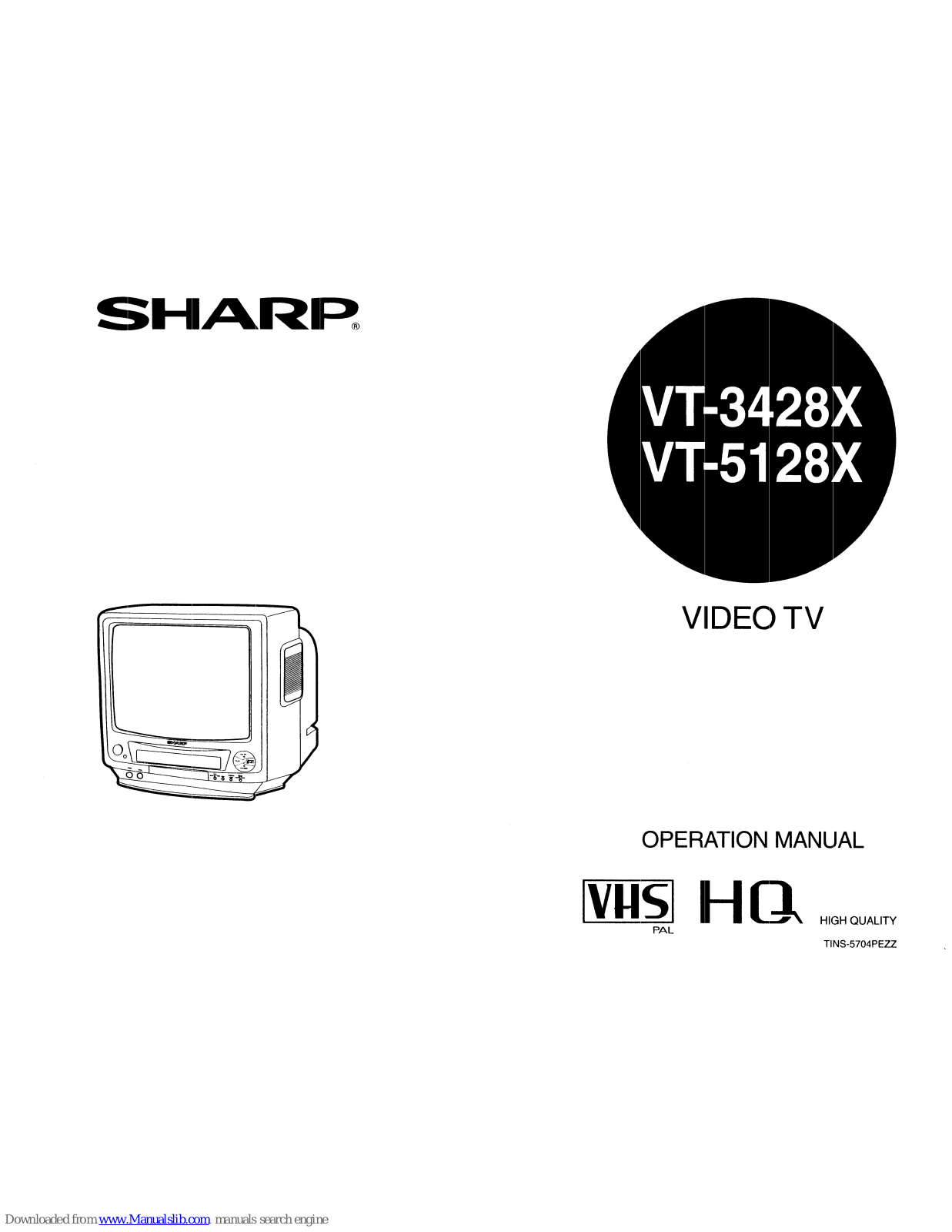Sharp VT-3428X, VT-5128X Operation Manual - ManualMachine.com