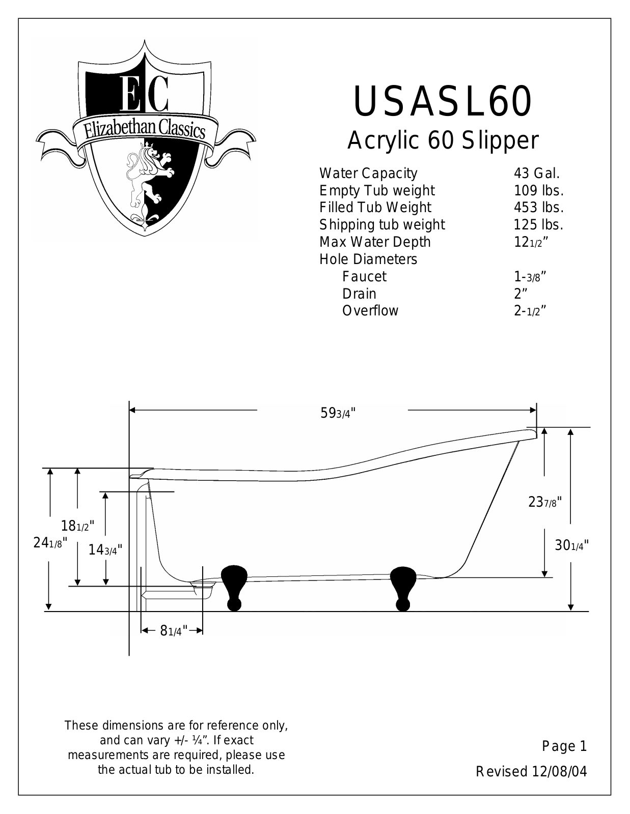 Factory Direct Hardware ECUSASL60 User Manual