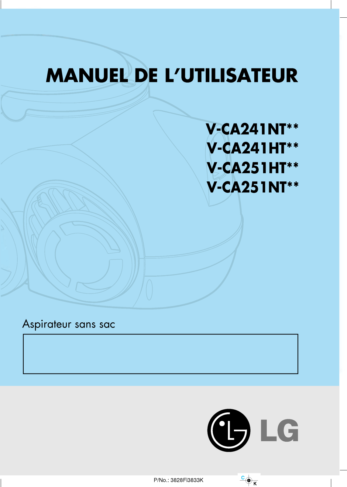 LG VCA251NTB User Manual