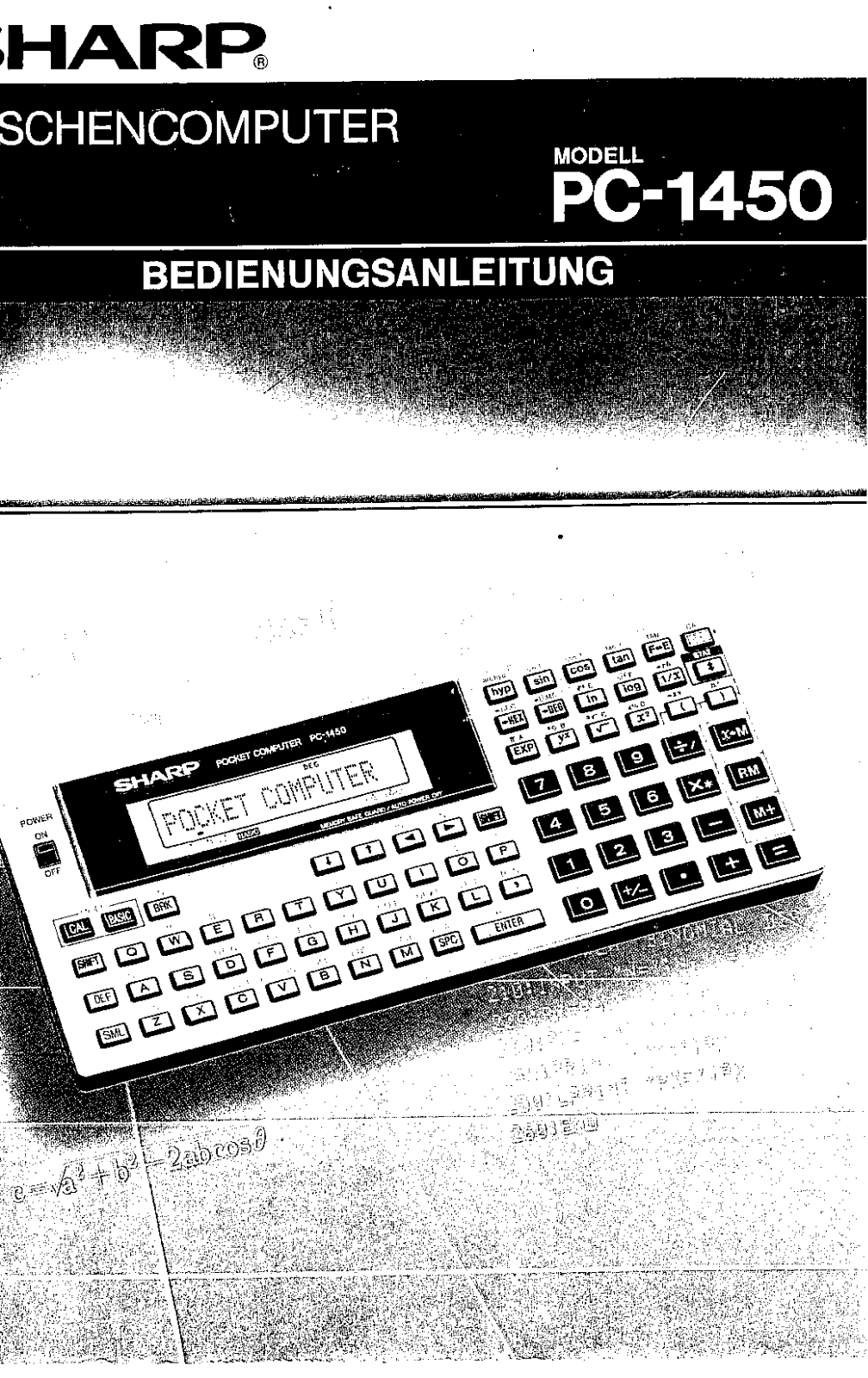 Sharp PC1450 User Manual