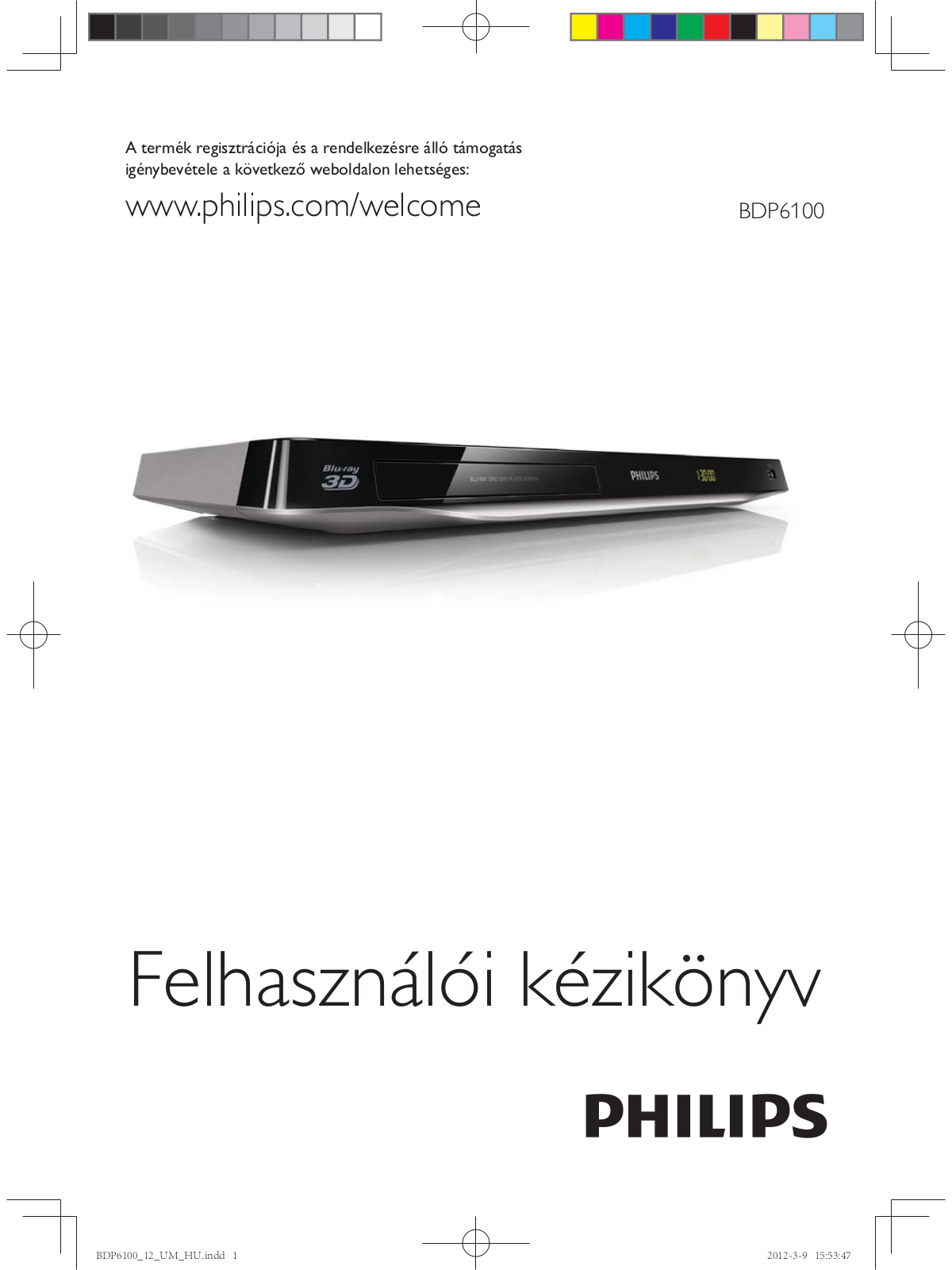 Philips BDP6100/12 instructions for use