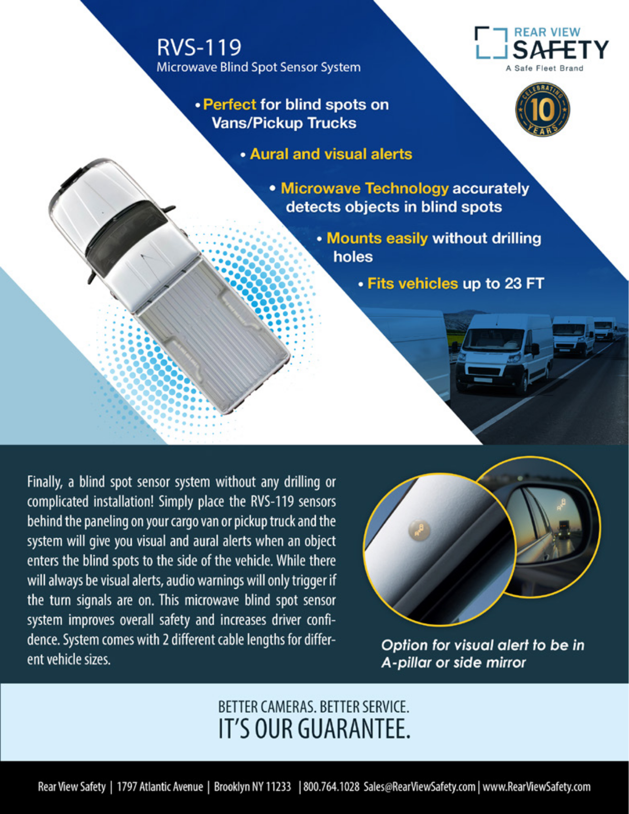 RVS Systems RVS-RS108-MV Specsheet