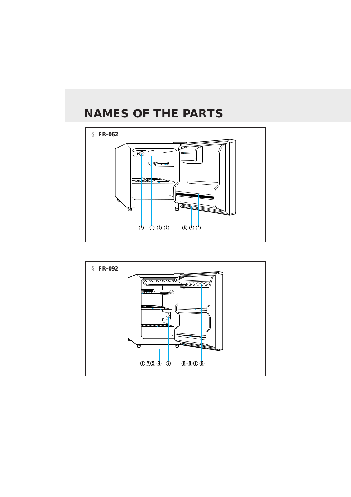 Daewoo FR-143, FR-062, FR-092 User Manual