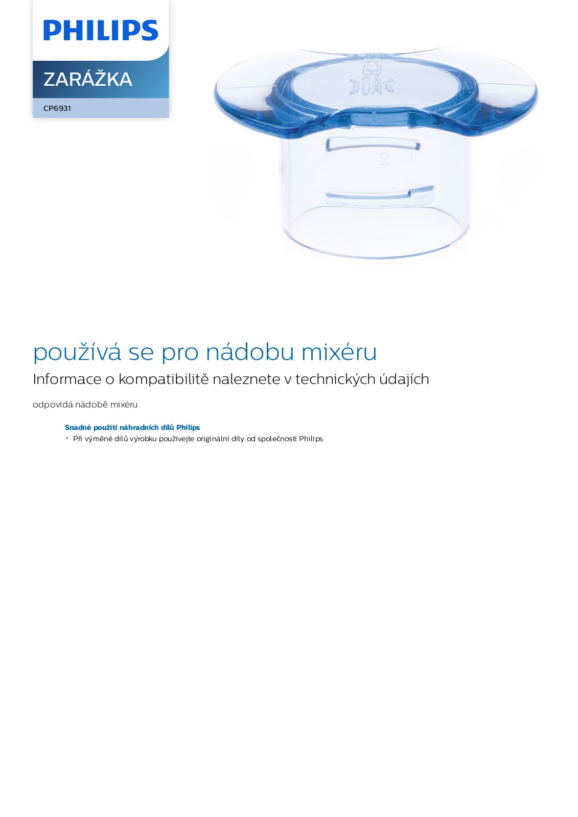 Philips CP6931/01 Leaflet - ManualMachine.com