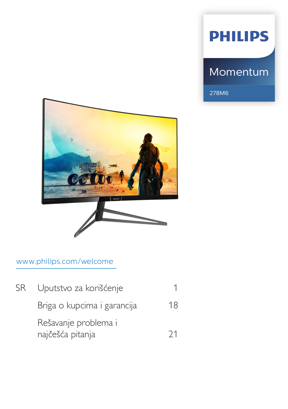 Philips 278M6QJEB5/56 user manual