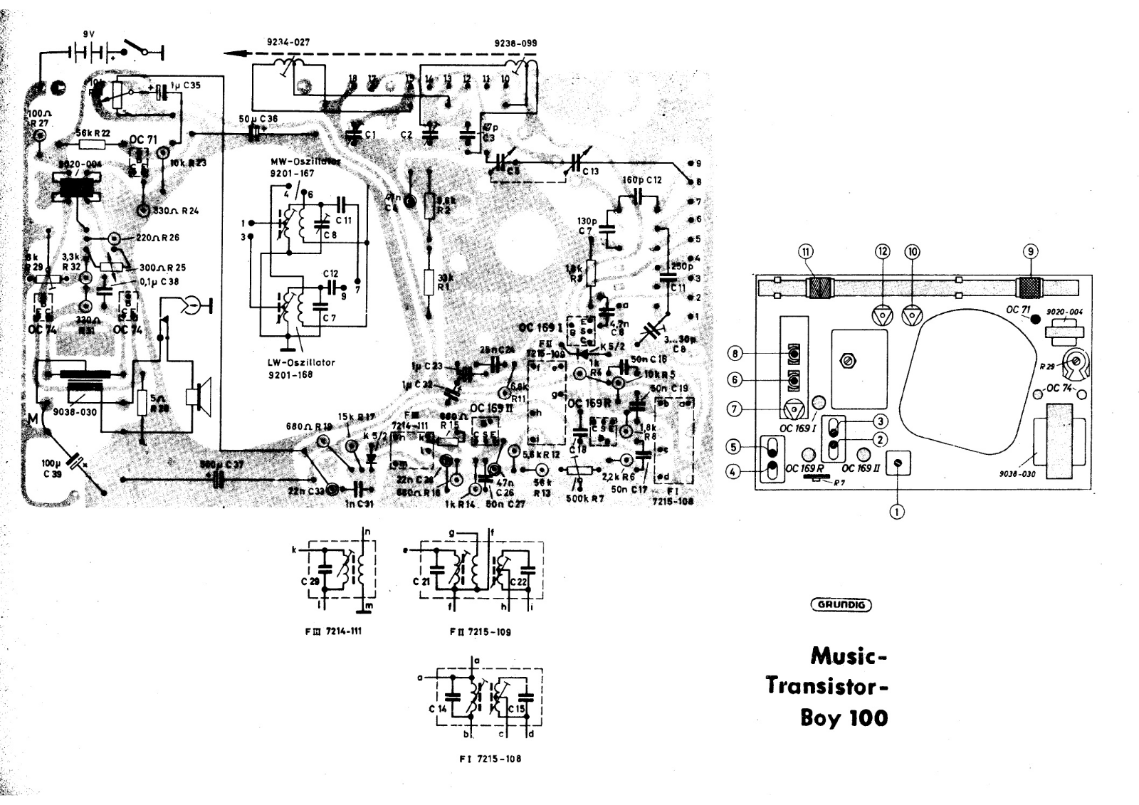 Grundig music   boy 100 pcb schematic