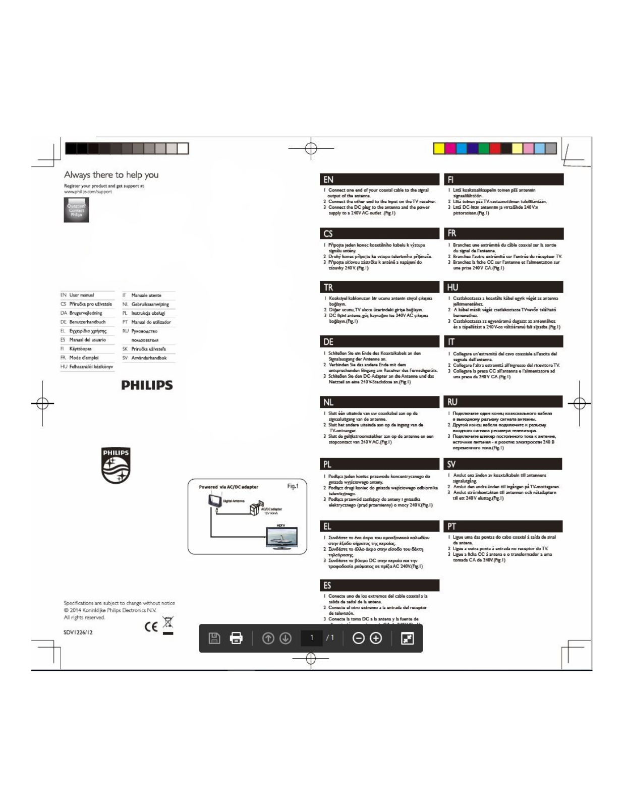 Philips SDV6226 User Manual