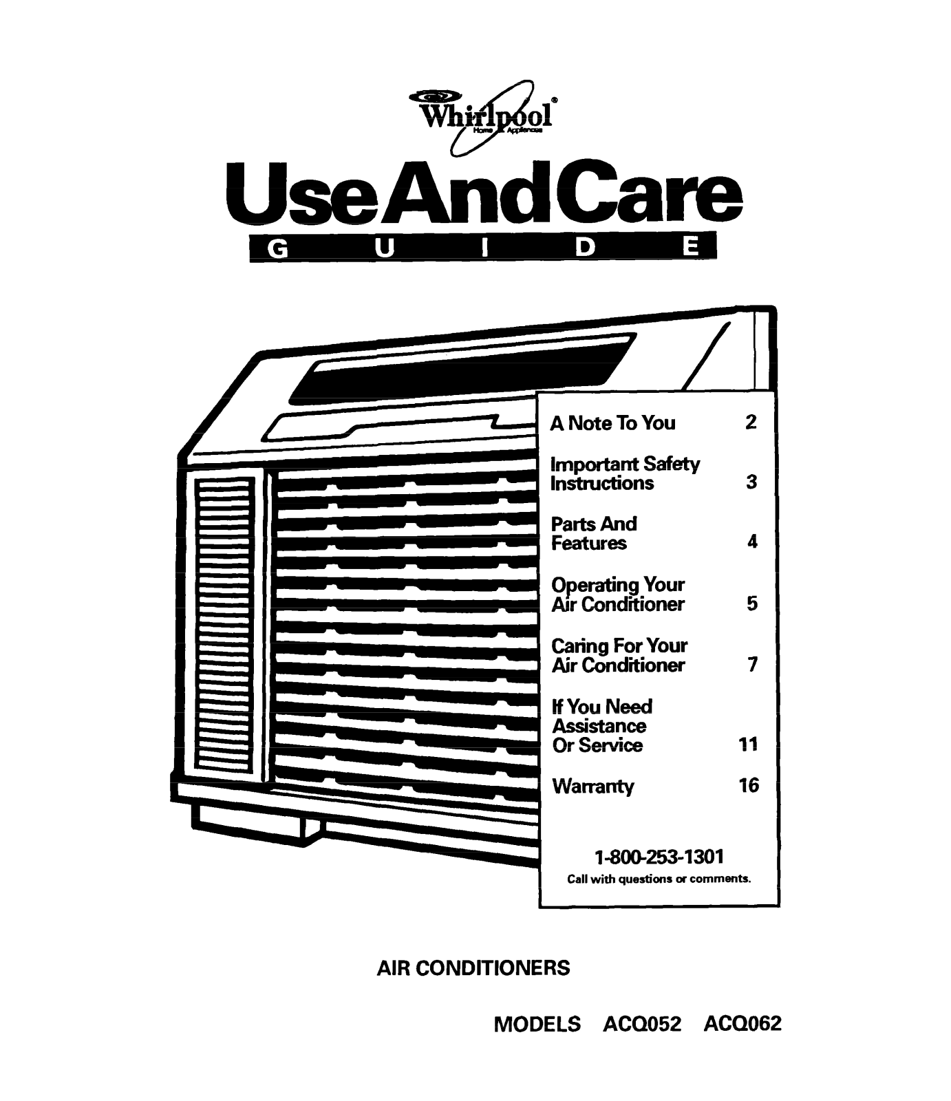 Whirlpool ACQ062 User Manual - ManualMachine.com