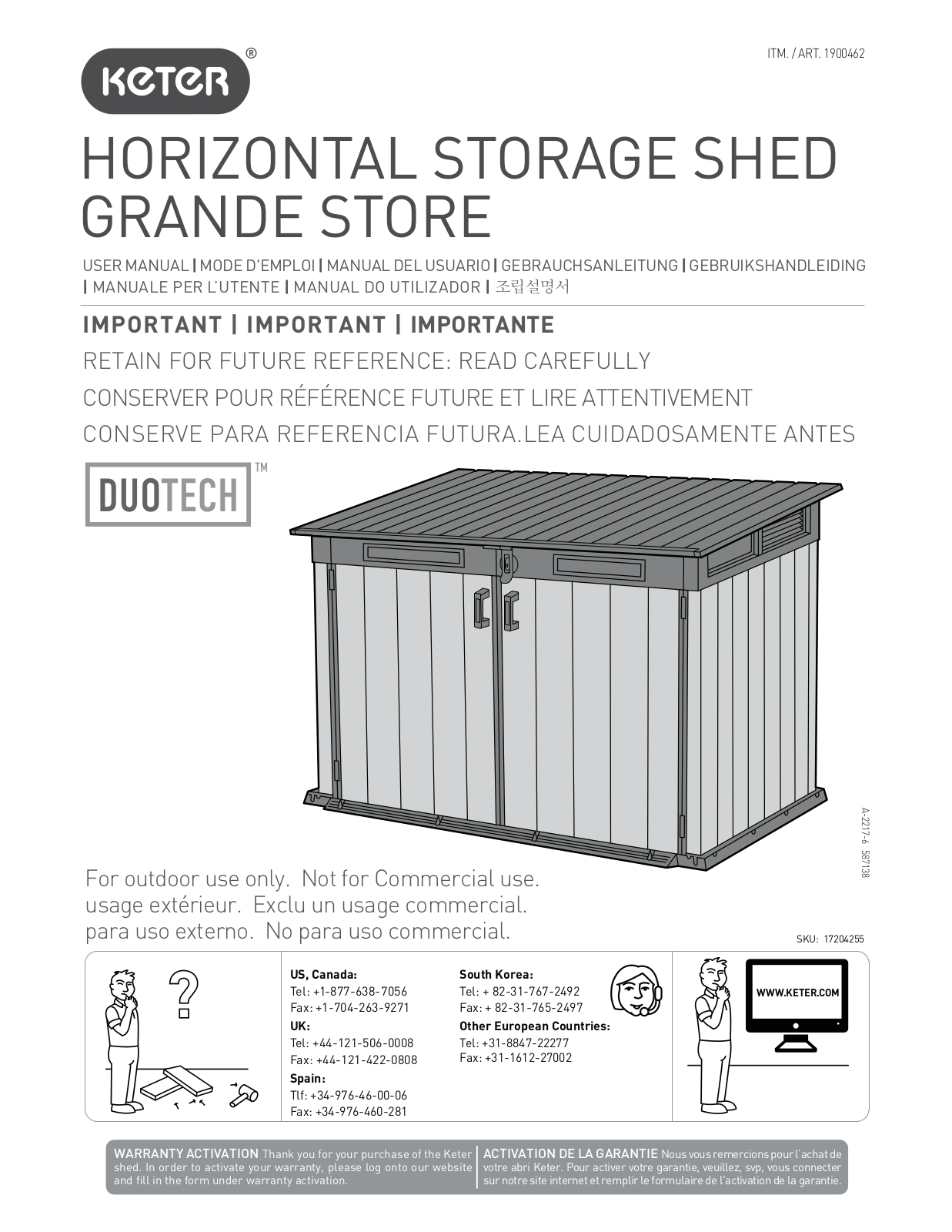 Keter Duotech User Manual