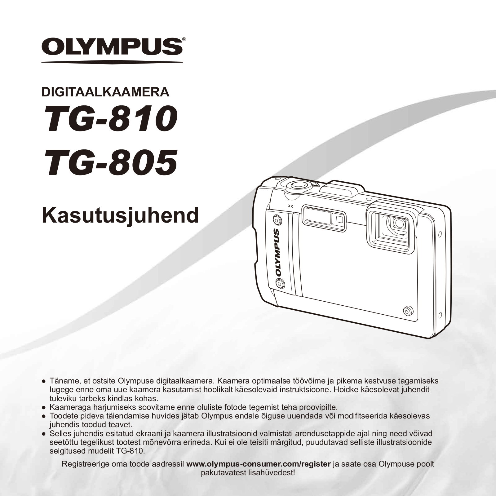 OLYMPUS TG-810 User Manual