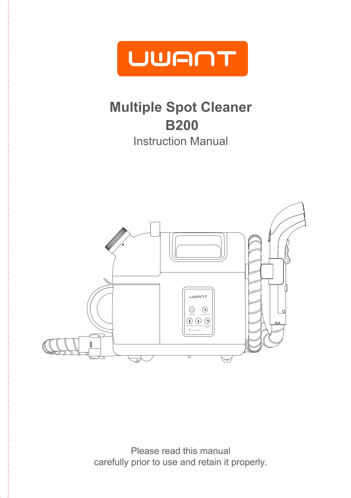 UWANT B200 User guide - ManualMachine.com