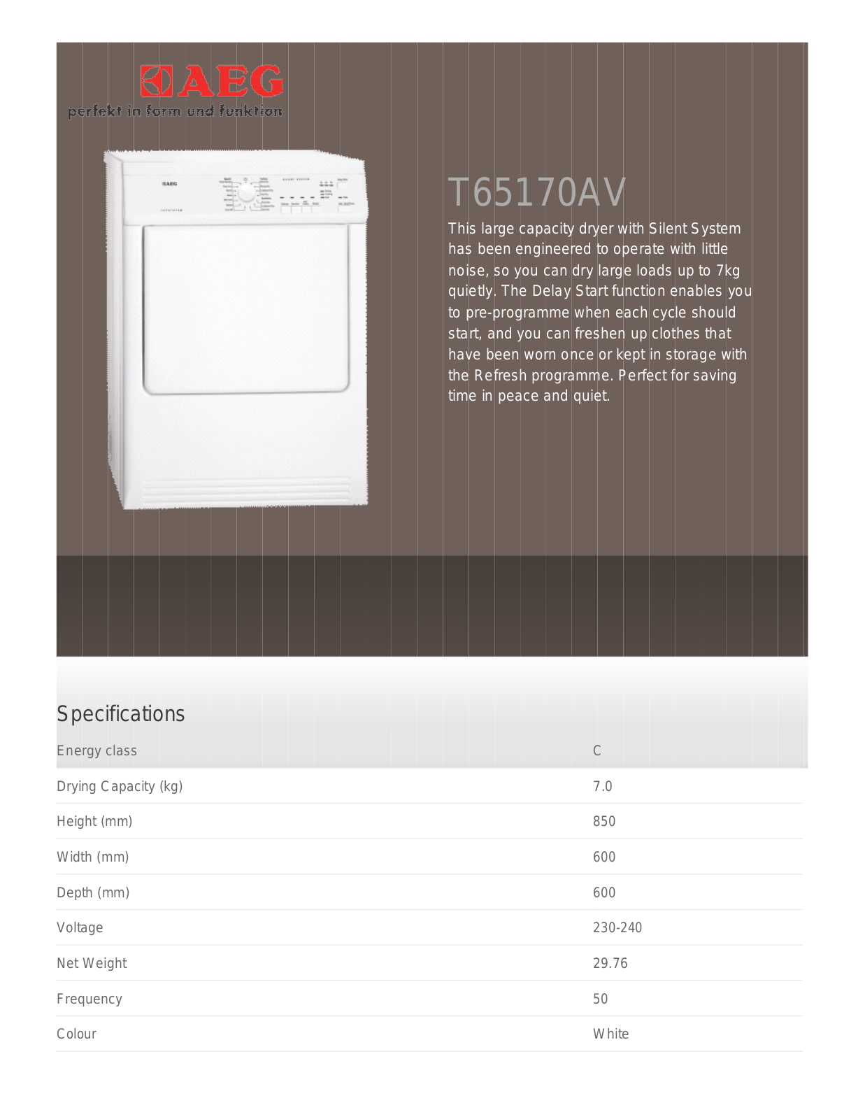 AEG T65270AC User Manual