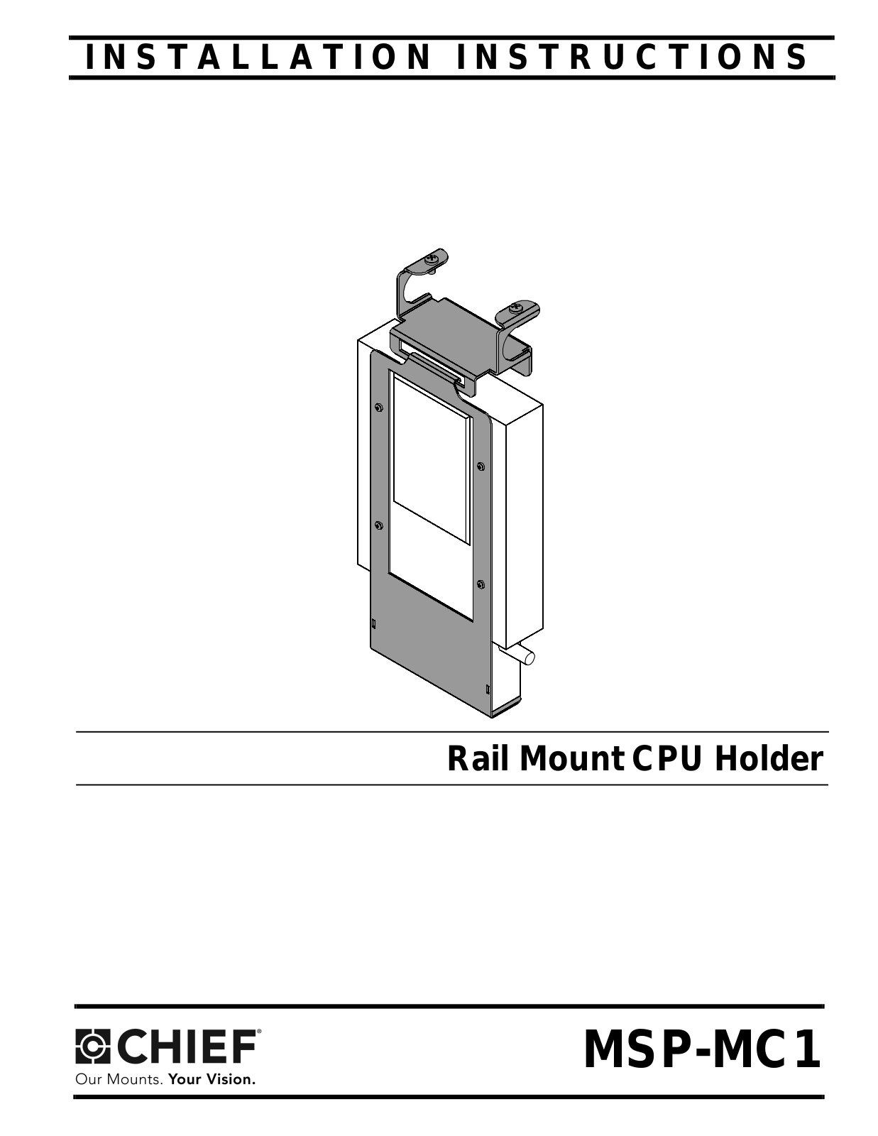 CHIEF MSP-MC1 User Manual