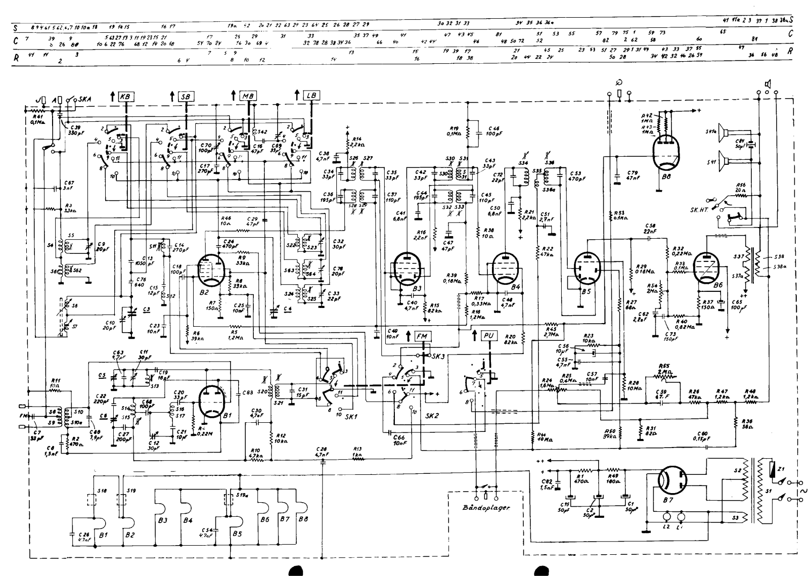 Aristona Eminent RA404A Schematic