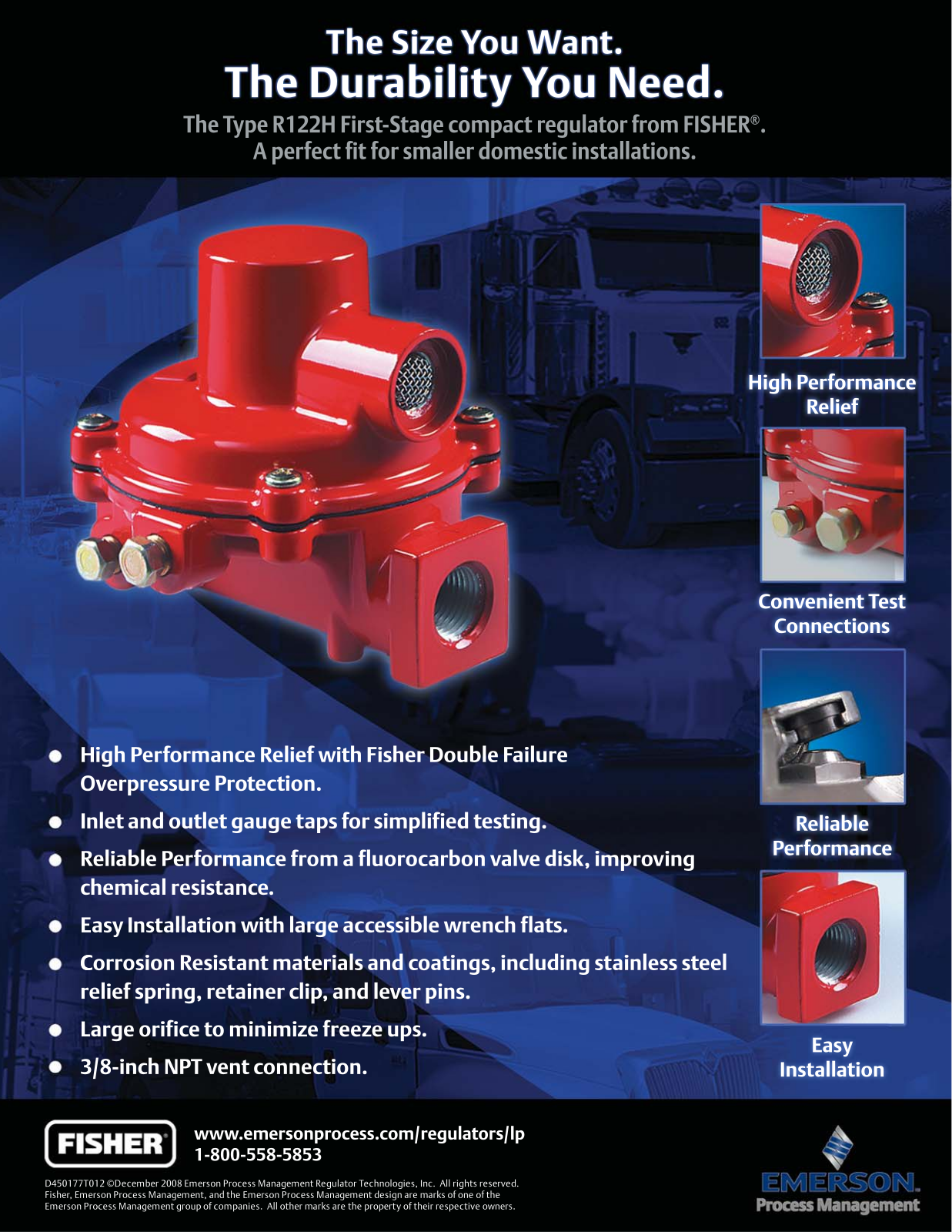 Emerson R122H Data Sheet