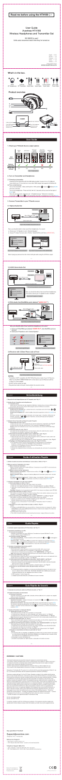 Avantree HT4189 User Manual