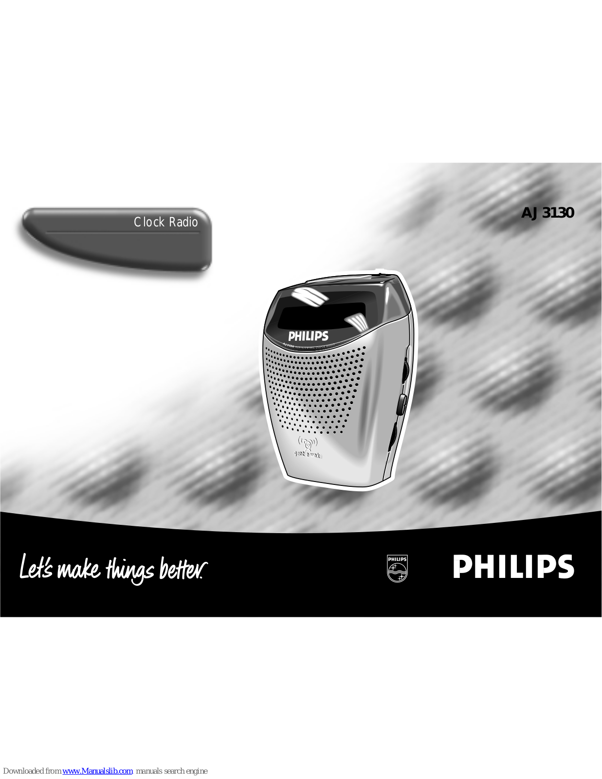 Philips GENTLE WAKE AJ 3130, AJ 3130 User Manual