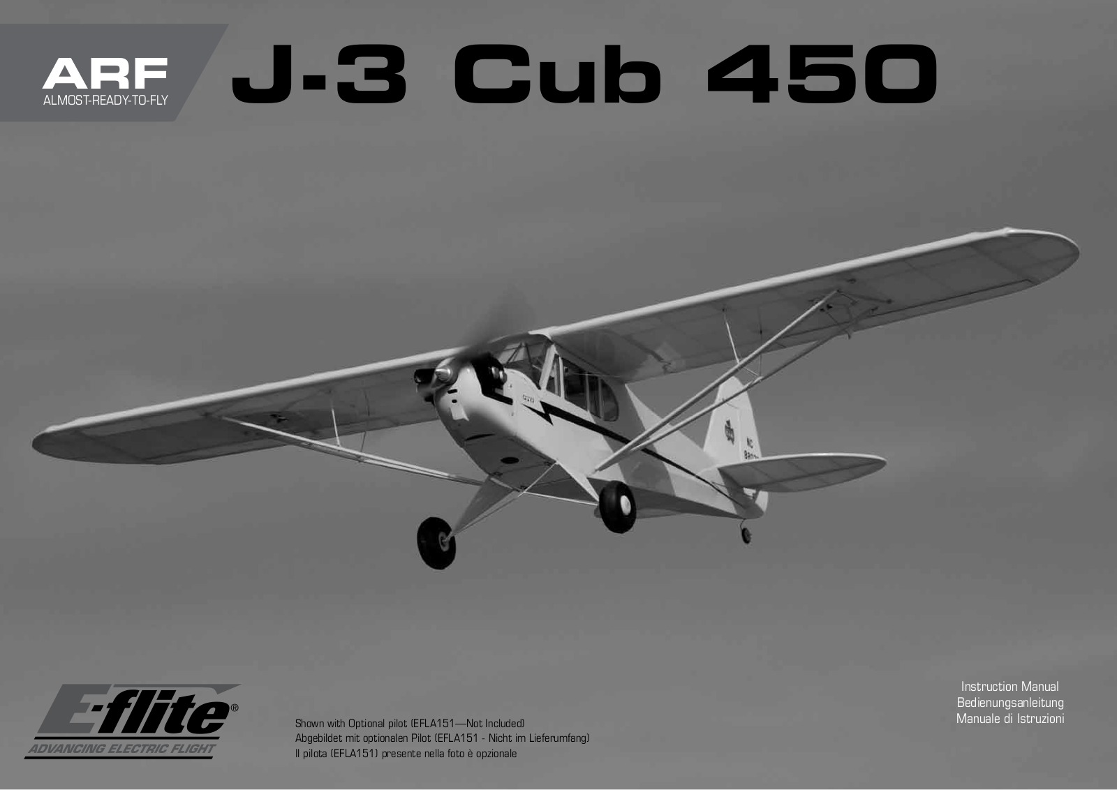 E-flite J-3 Cub 450 User Manual