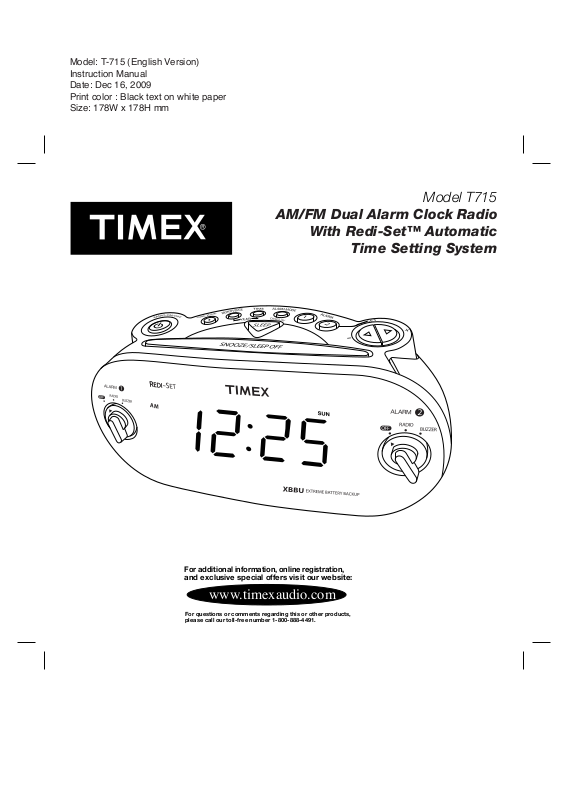 Timex T-715 User Manual