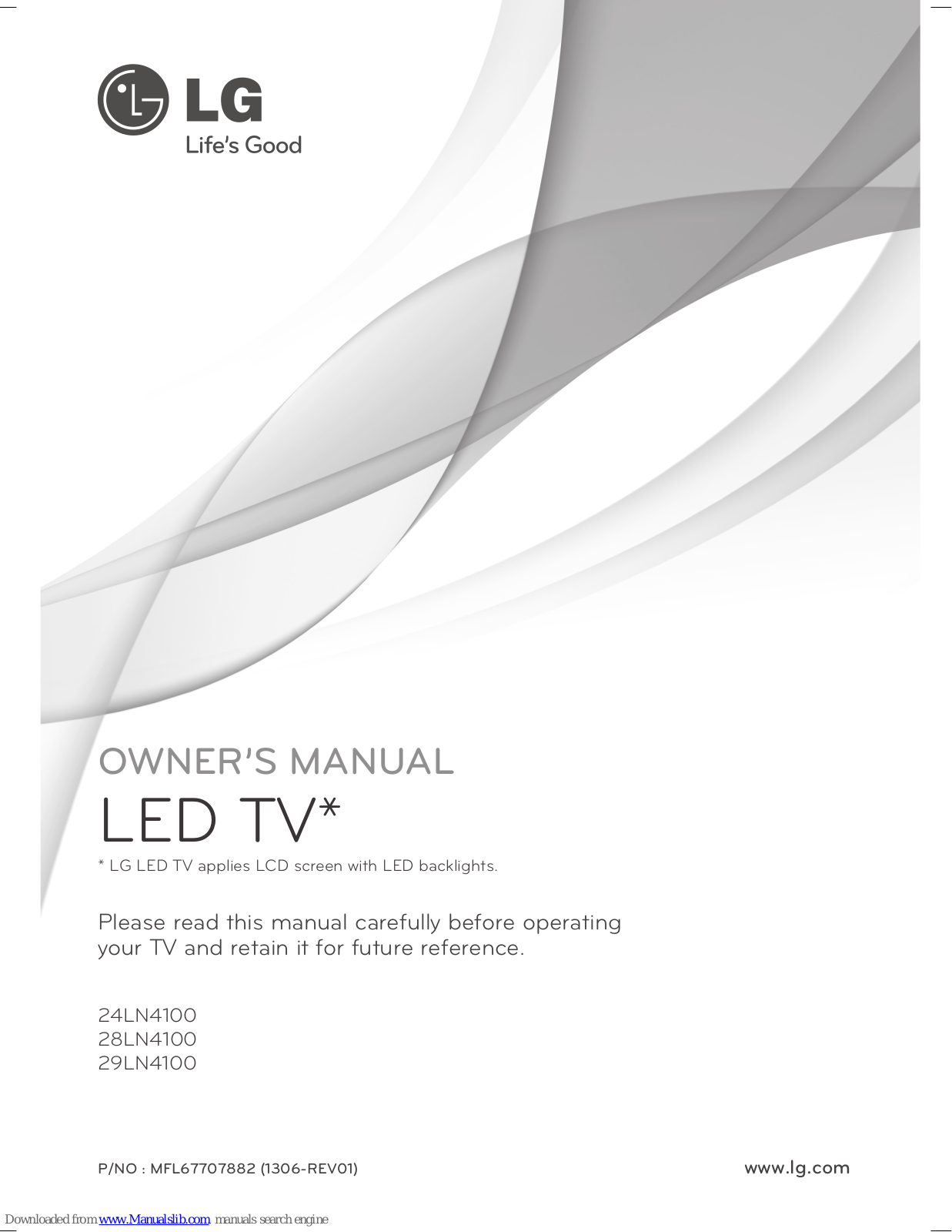 LG 28LN4100, 29LN4100 Owner's Manual