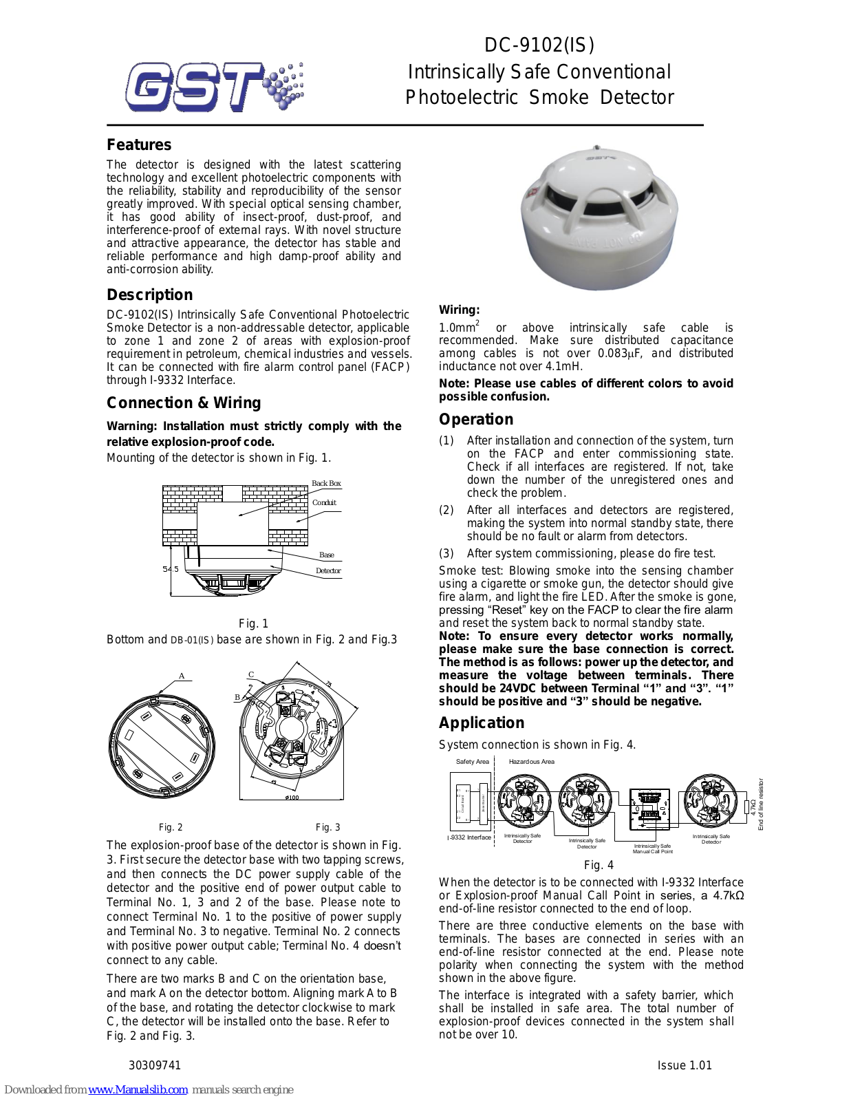 GST DC-9102, DC-9102 IS User Manual