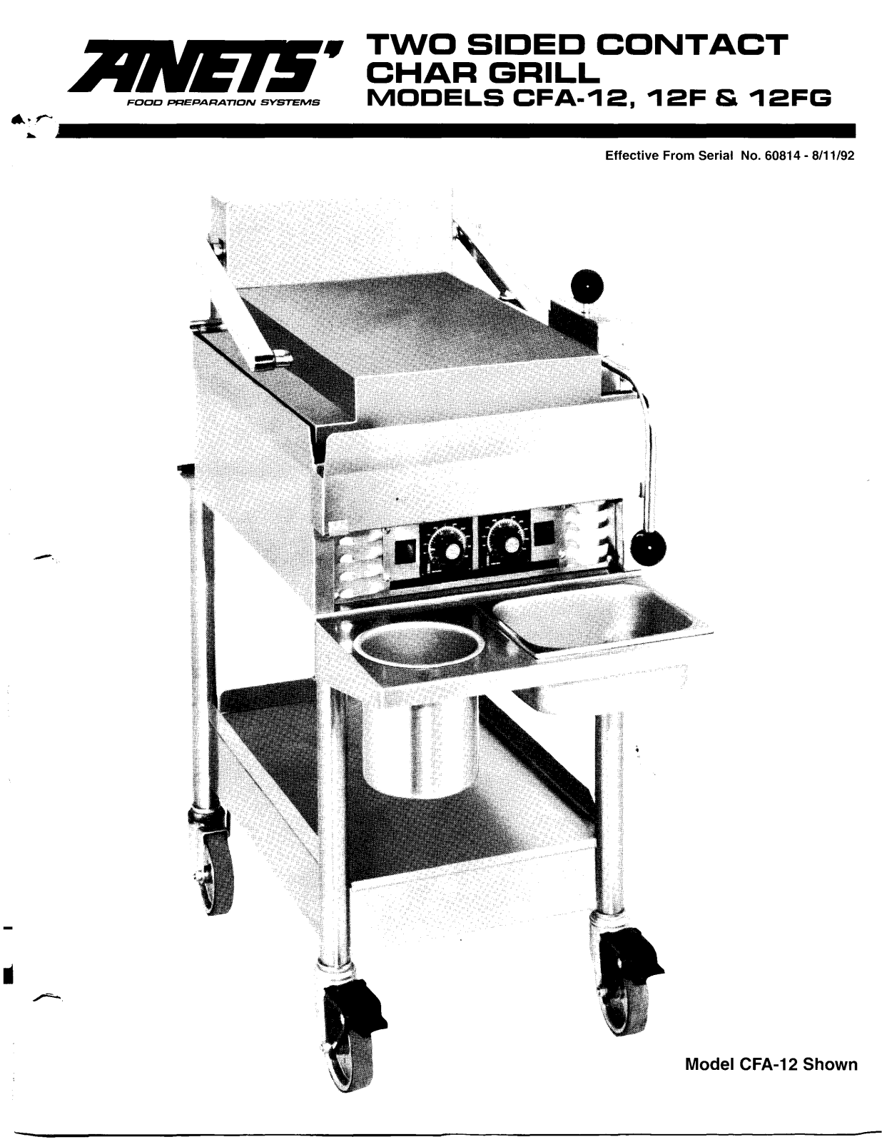 Anets CFA-12 Parts List