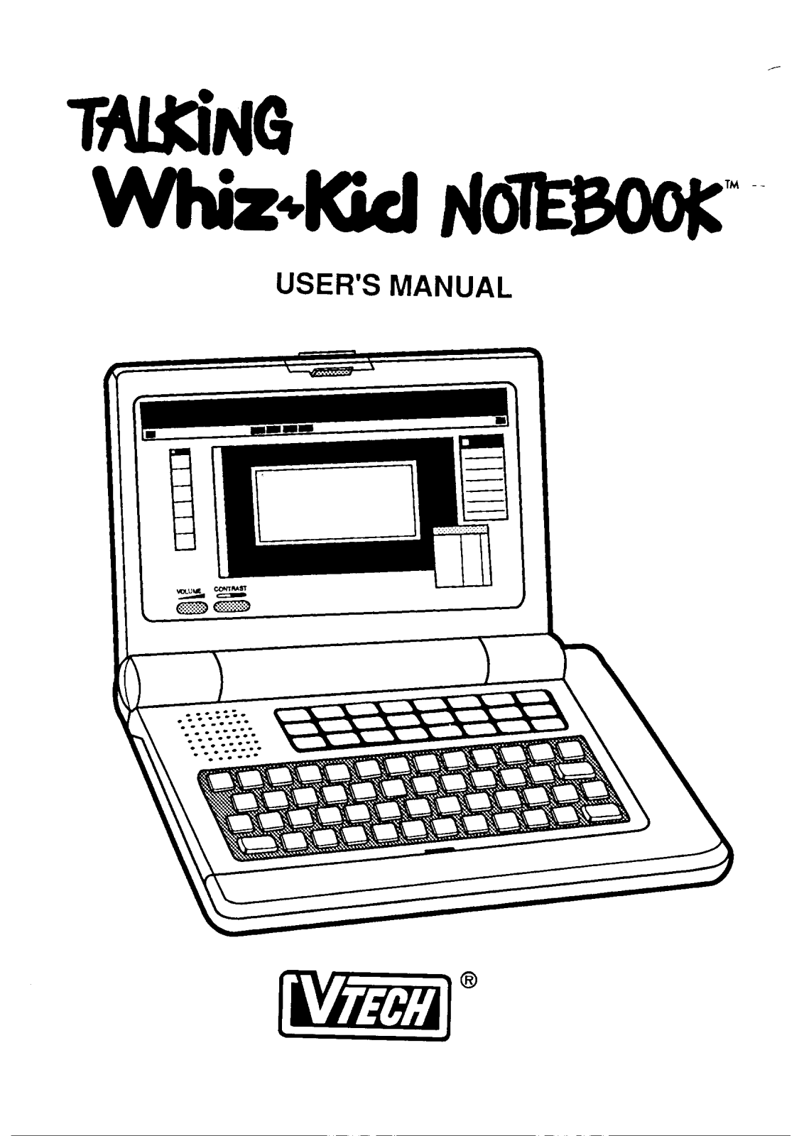 VTech TALKINGWHIZKID NOTEBOOK User Manual