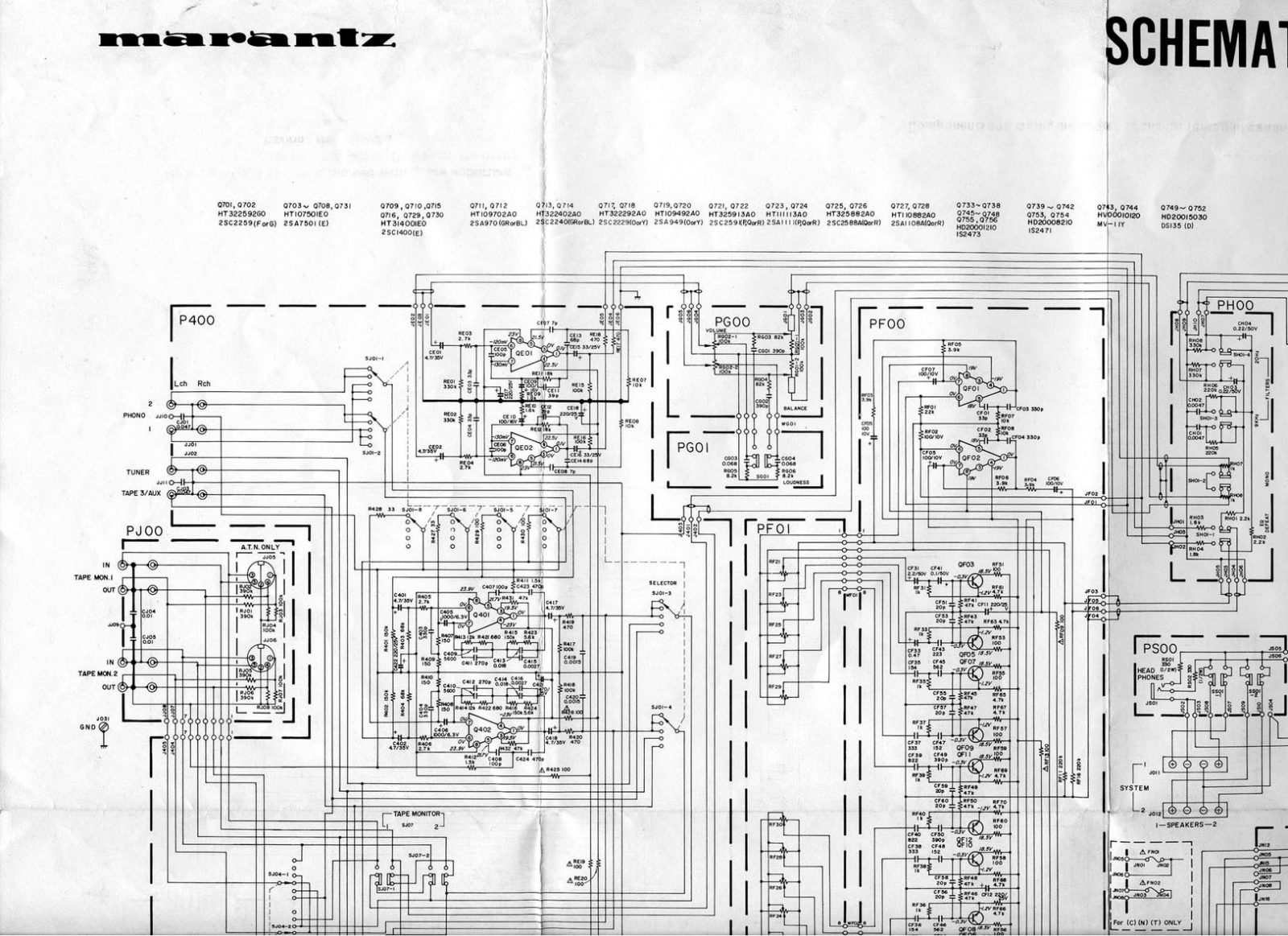 Marantz PM-710 Schematic