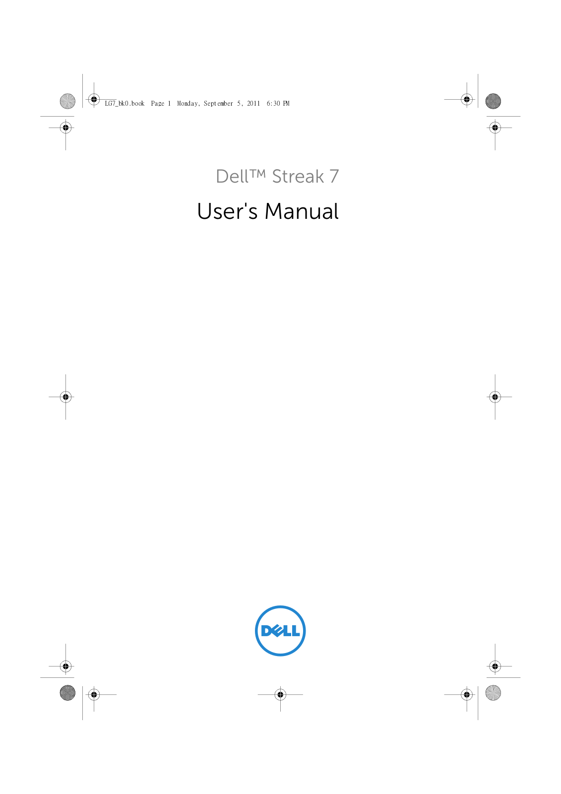 Dell Streak Mobile 7 User Manual