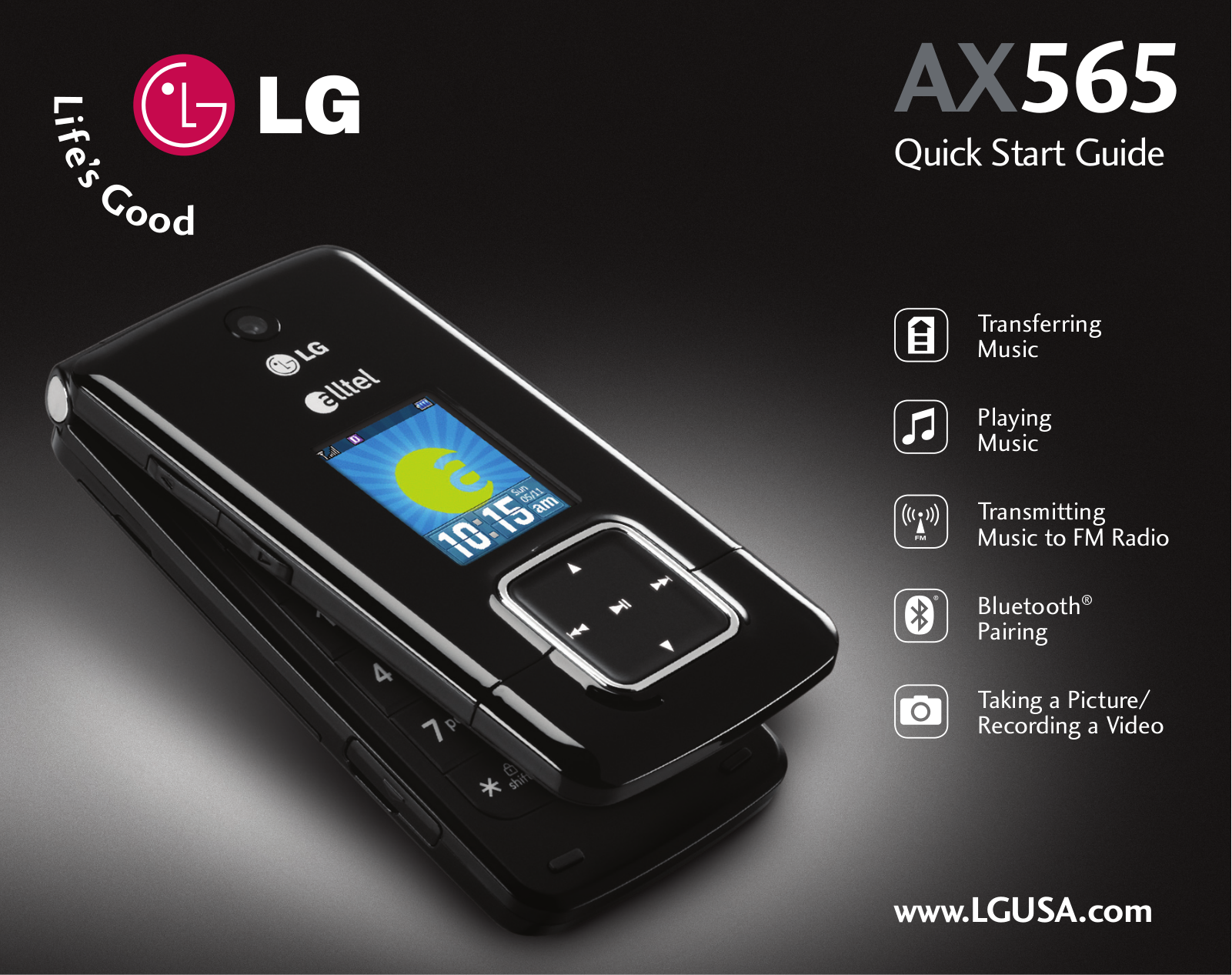 LG AX565 Quick Start Guide