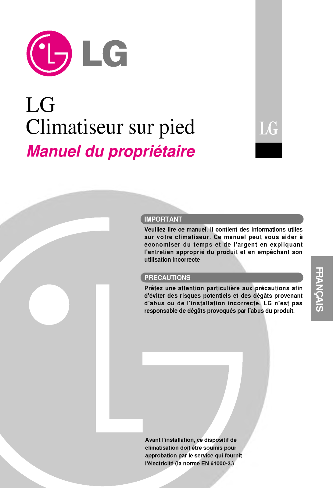 LG LP-K3063ZA User Manual