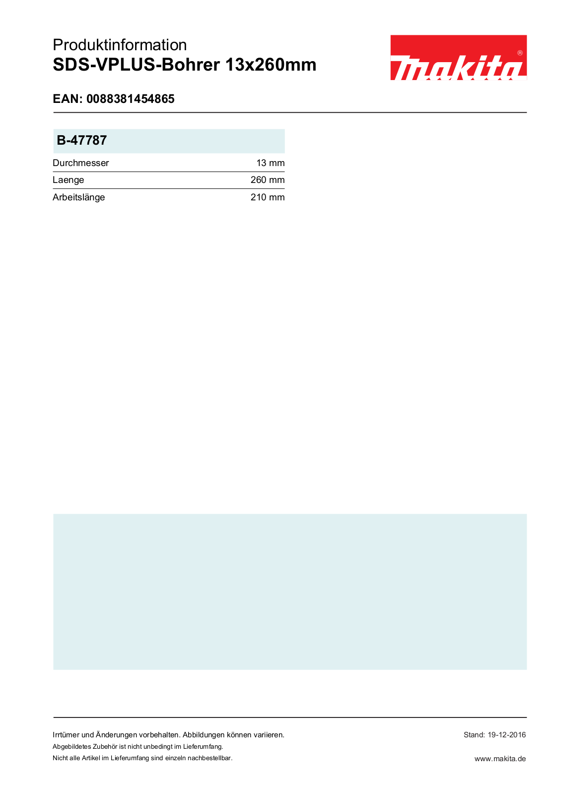 Makita B-47787 Service Manual